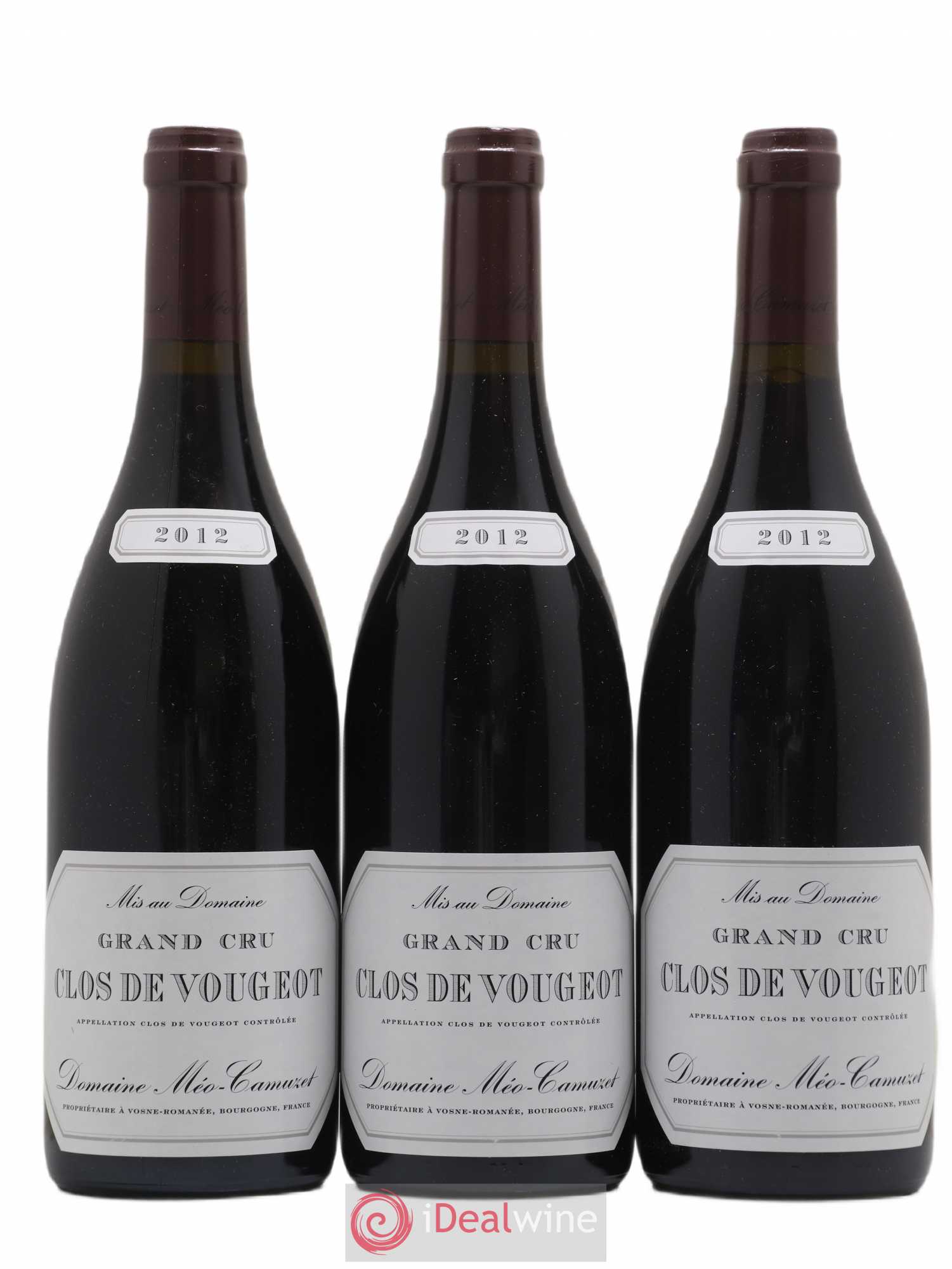 Clos de Vougeot Grand Cru Méo-Camuzet (Domaine) 2012 - Lot de 3 bouteilles - 0