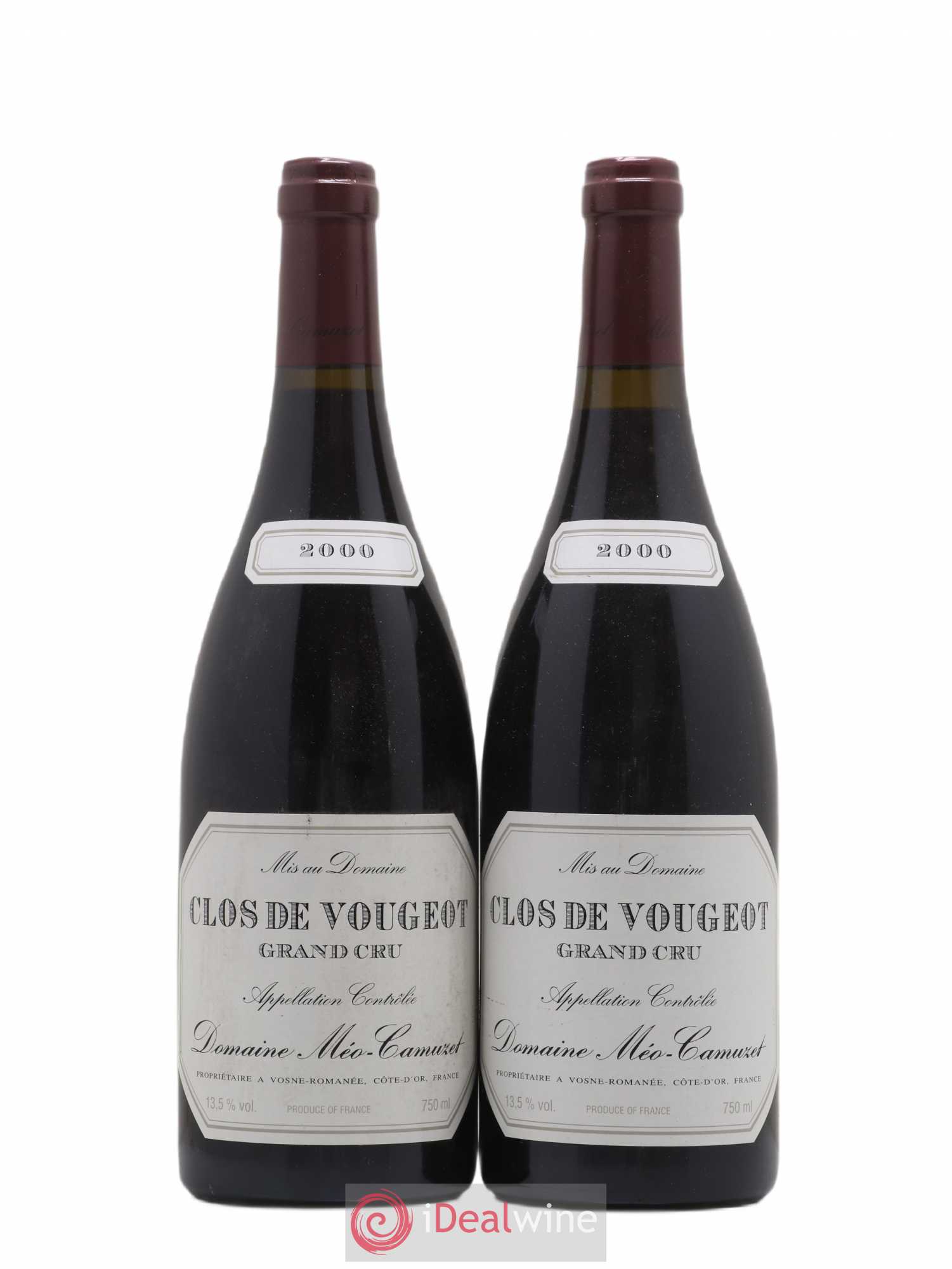 Clos de Vougeot Grand Cru Méo-Camuzet (Domaine) 2000 - Lot de 2 bouteilles - 0