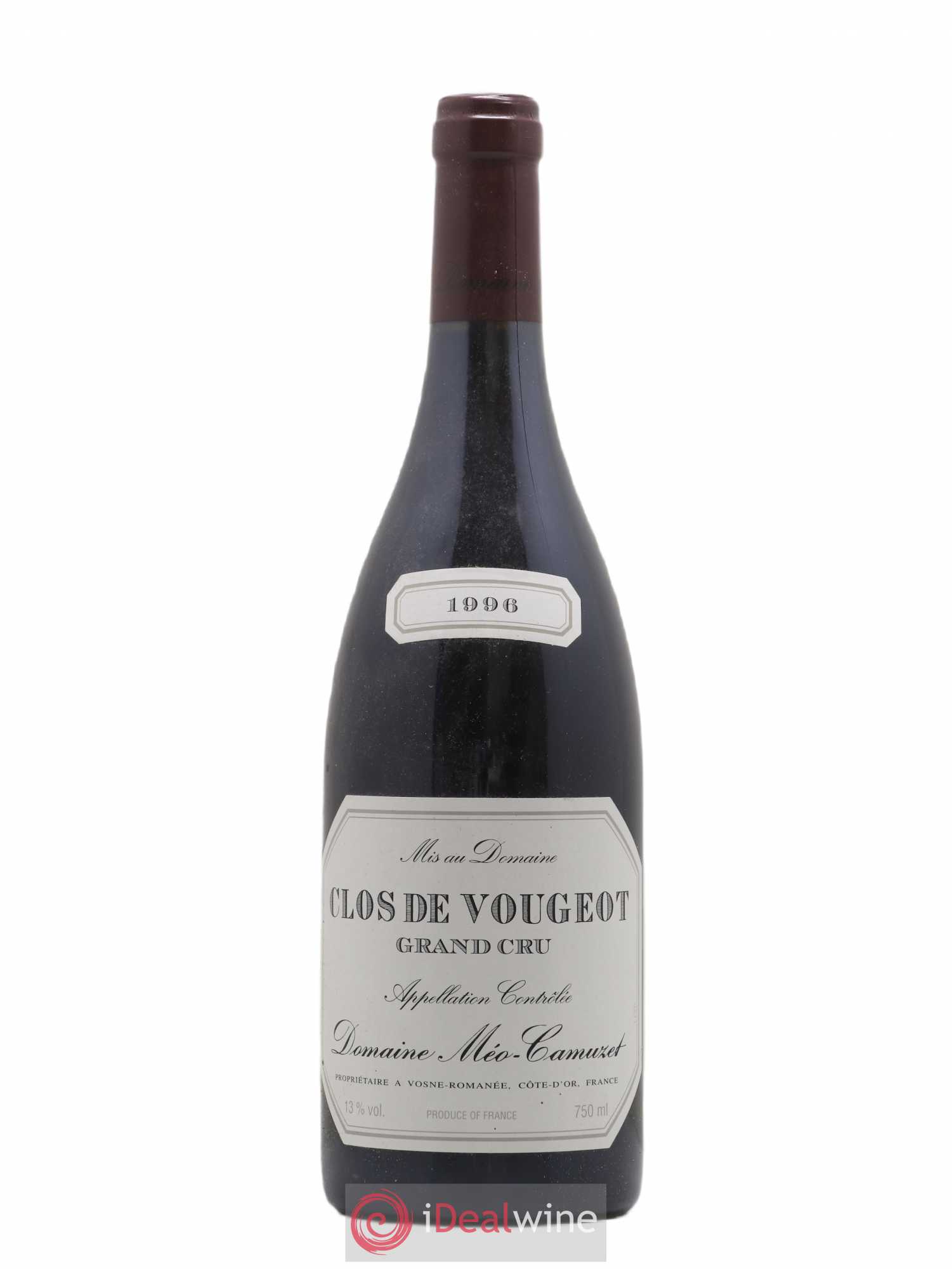Clos de Vougeot Grand Cru Méo-Camuzet (Domaine) 1996 - Lot de 1 bouteille - 0