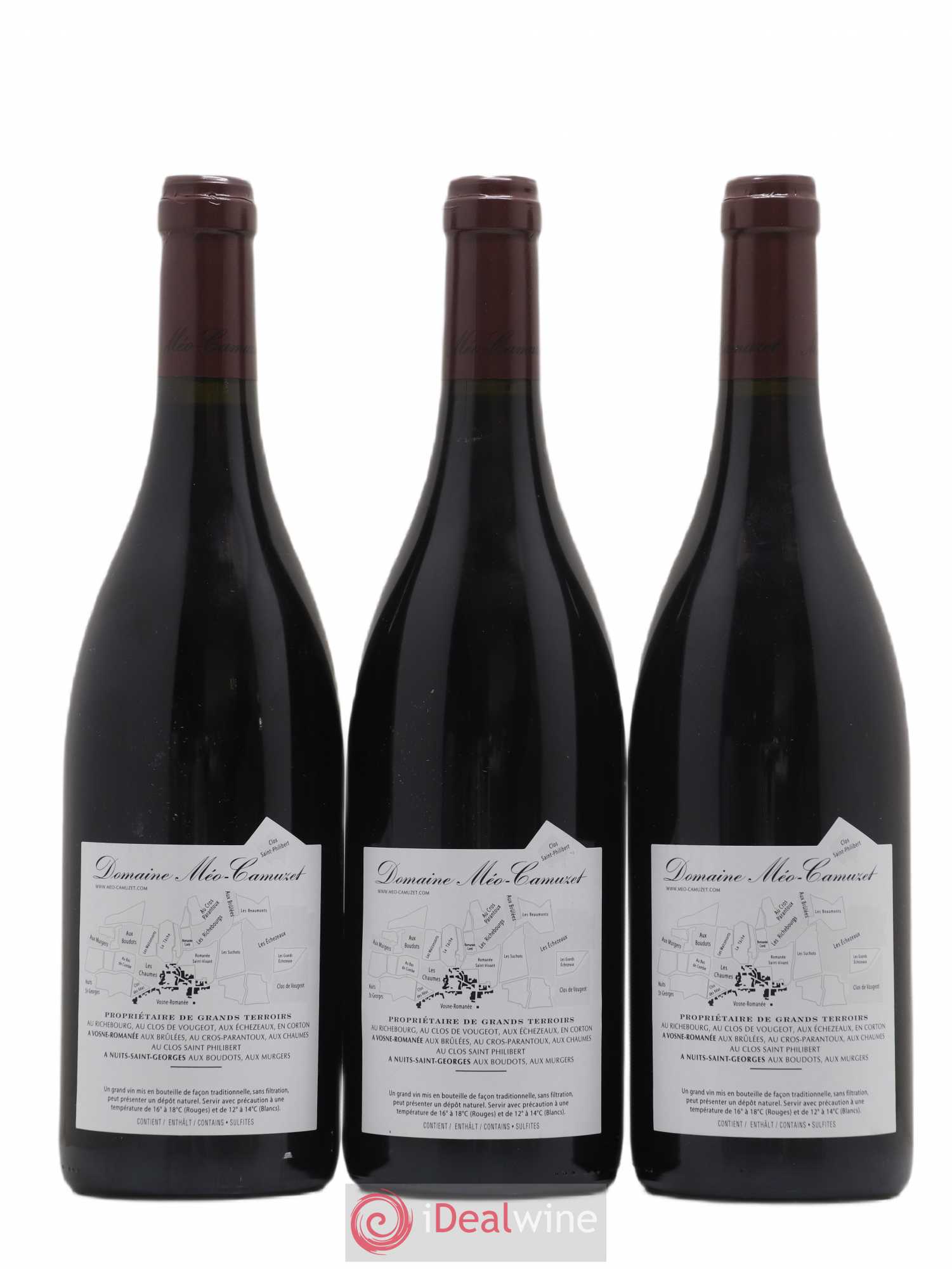 Clos de Vougeot Grand Cru Grand Maupertuis Méo-Camuzet (Domaine) 2009 - Lot de 3 bouteilles - 1