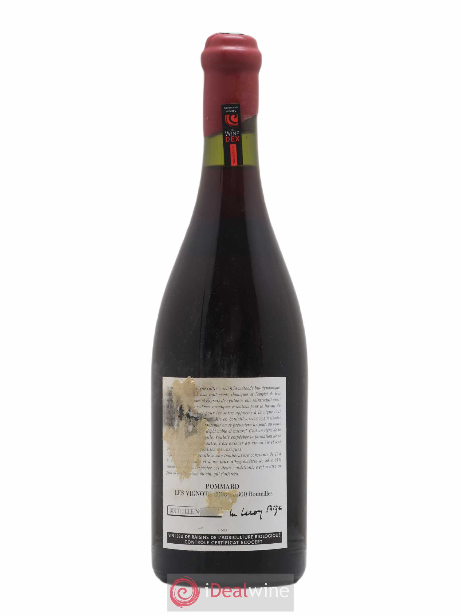 Pommard Les Vignots Leroy (Domaine) 2000 - Lot de 1 bouteille - 1