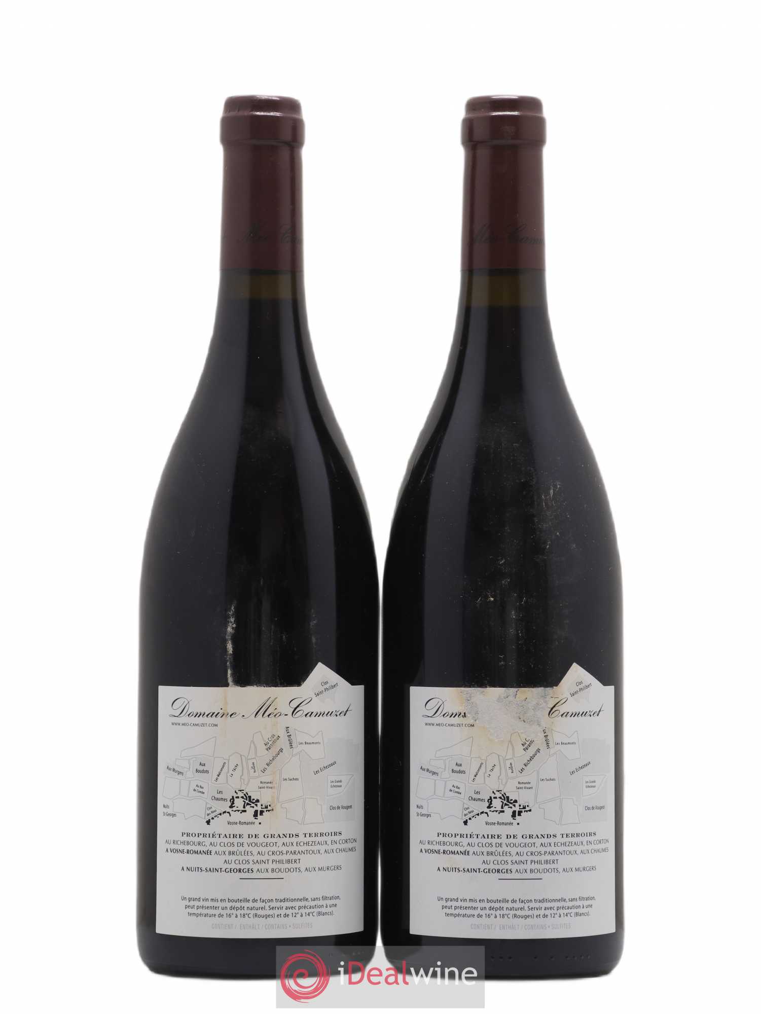 Clos de Vougeot Grand Cru Méo-Camuzet (Domaine) 2008 - Lot de 2 bouteilles - 1