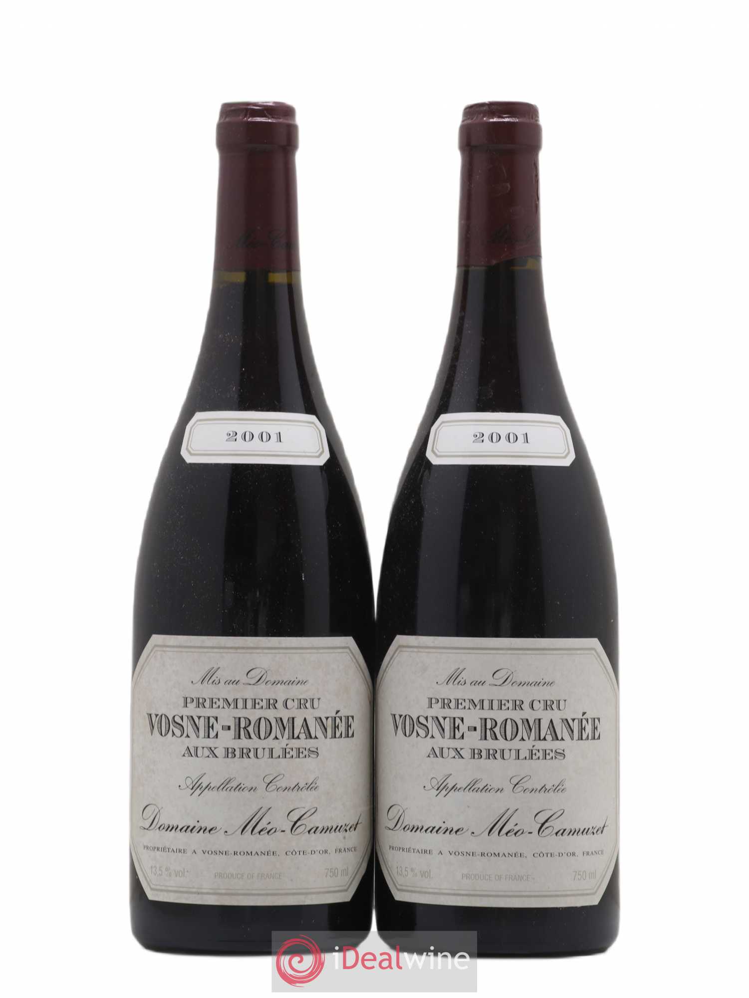 Vosne-Romanée 1er Cru Aux Brûlées Méo-Camuzet (Domaine) 2001 - Lot de 2 bouteilles - 0