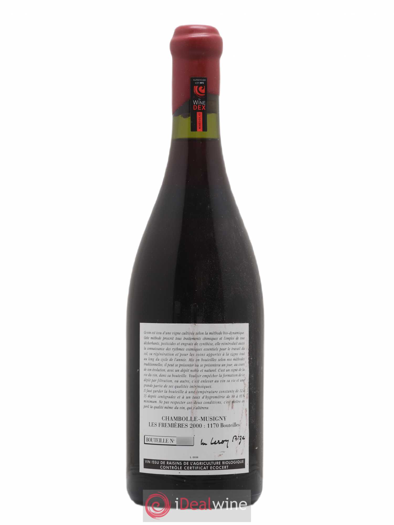 Chambolle-Musigny Les Fremières Leroy (Domaine) 2000 - Lot de 1 bouteille - 1