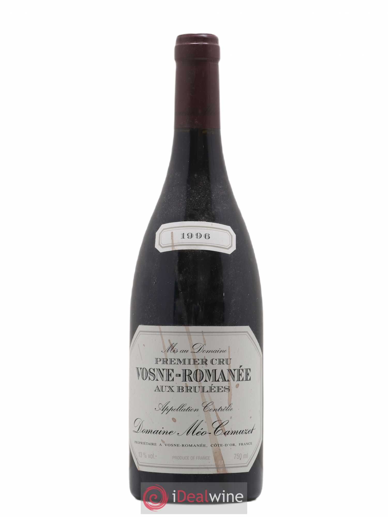Vosne-Romanée 1er Cru Aux Brûlées Méo-Camuzet (Domaine) 1996 - Lot de 1 bouteille - 0