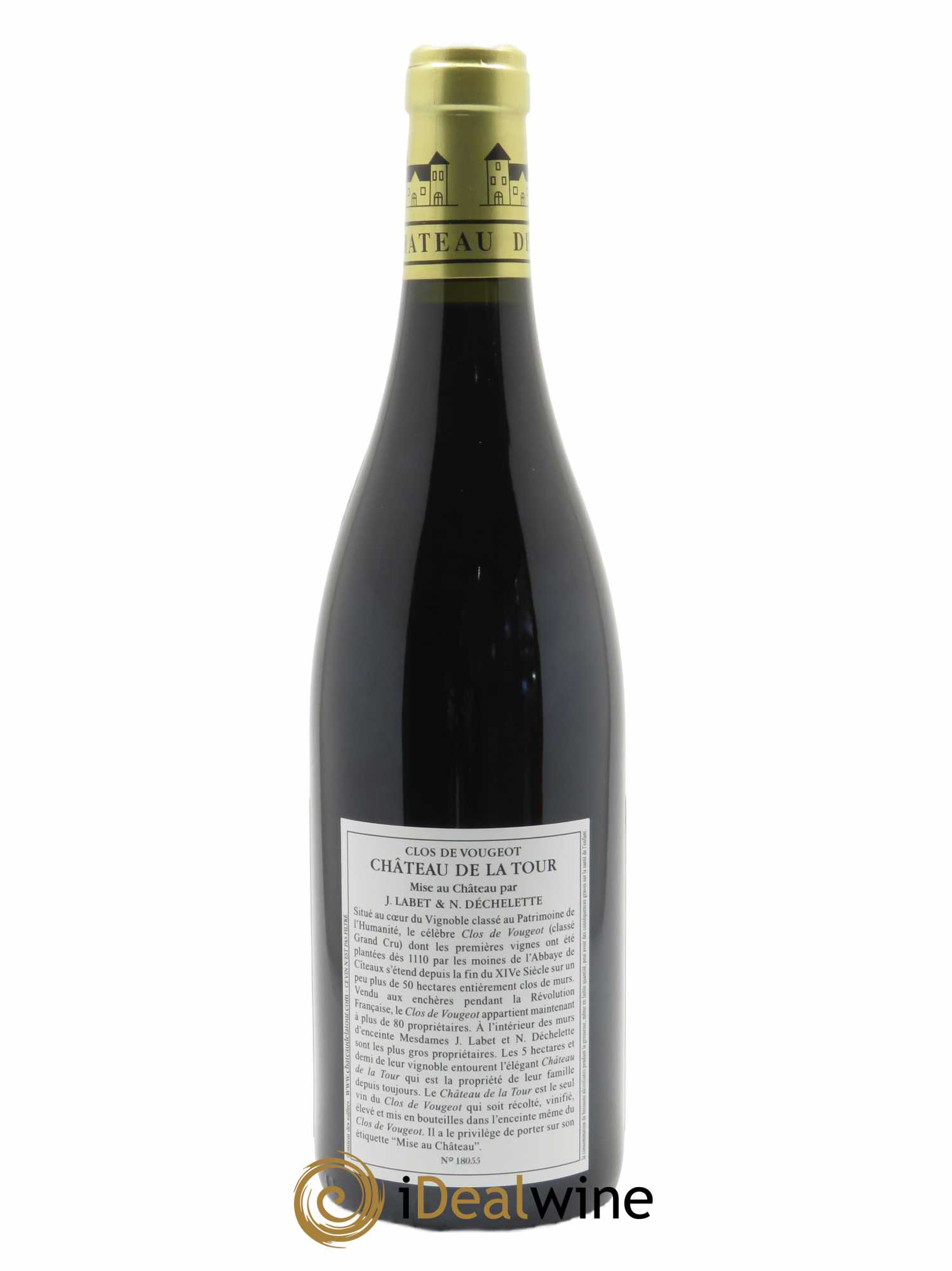 Clos de Vougeot Grand Cru Vieilles Vignes Château de La Tour 2018 - Lot de 1 bouteille - 1