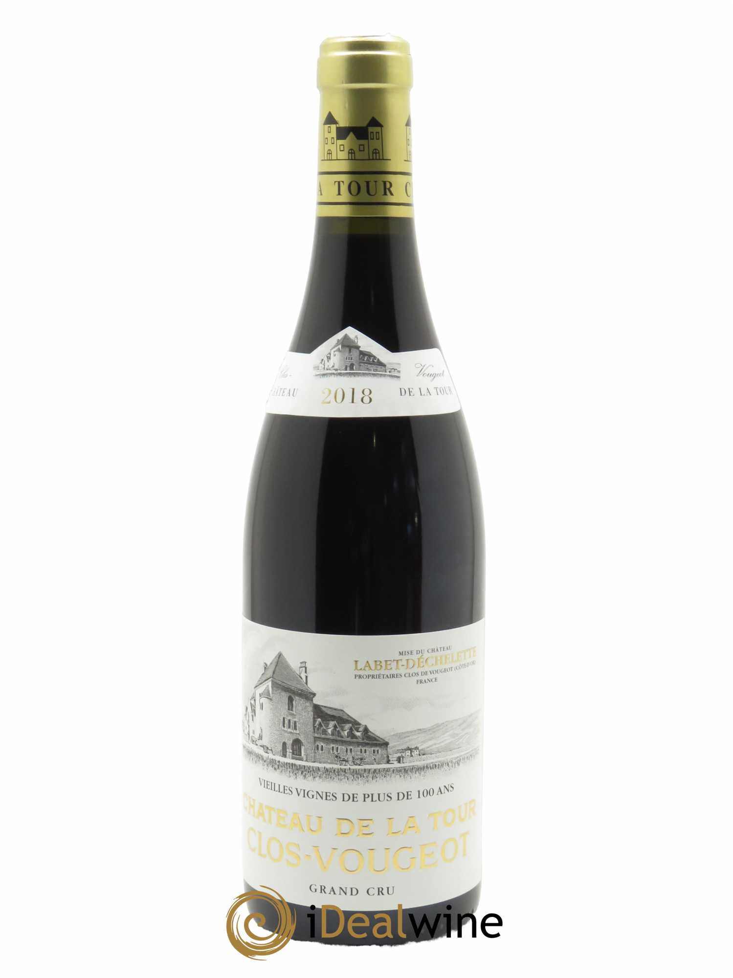 Clos de Vougeot Grand Cru Vieilles Vignes Château de La Tour 2018 - Lot de 1 bouteille - 0