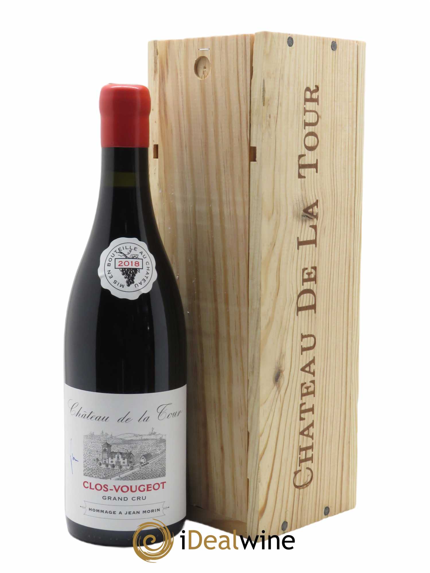 Clos de Vougeot Grand Cru Hommage à Jean Morin Château de La Tour 2018 - Lot de 1 bouteille - 0