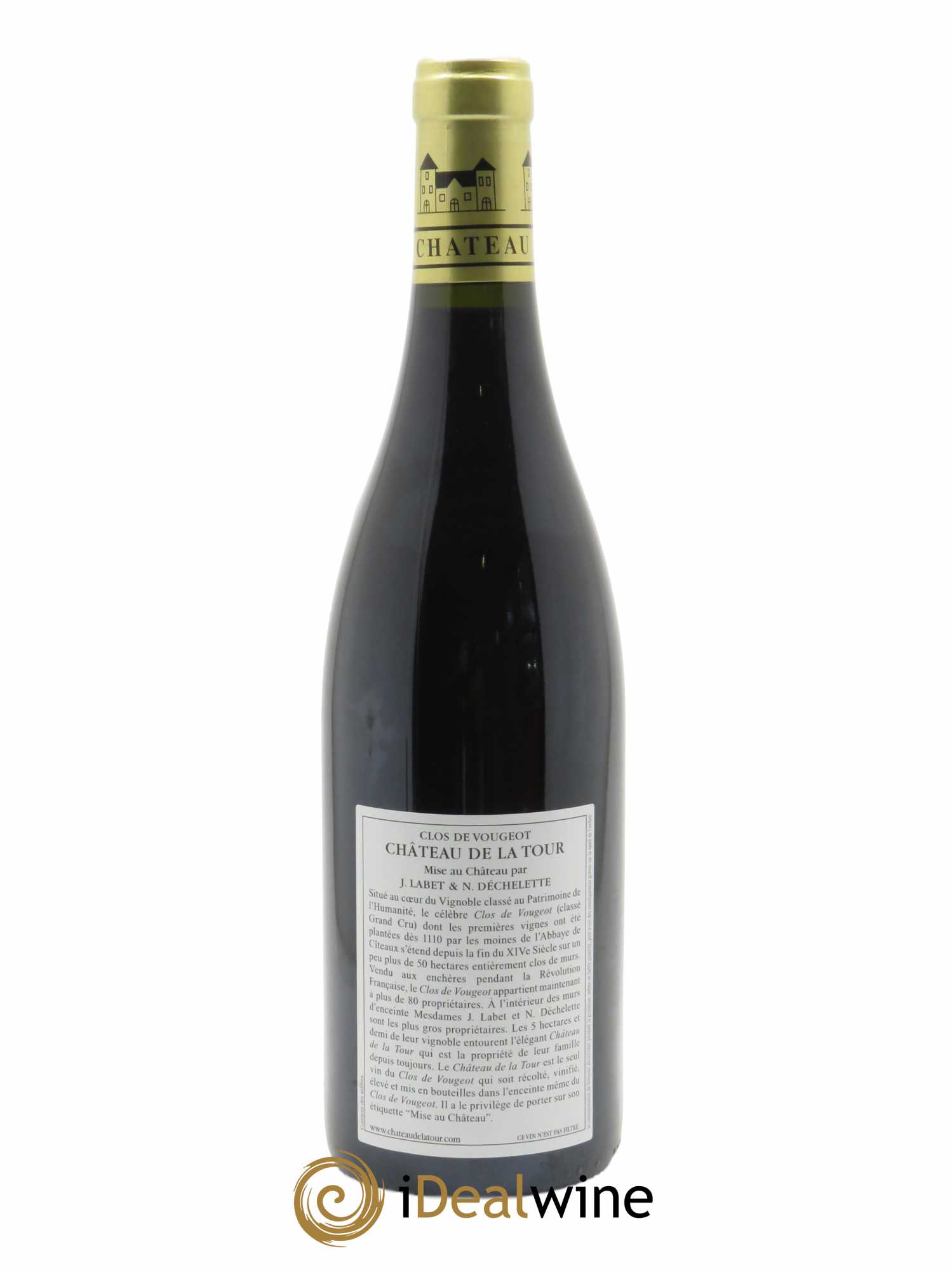 Clos de Vougeot Grand Cru Vieilles Vignes Château de La Tour 2013 - Lot de 1 bouteille - 1