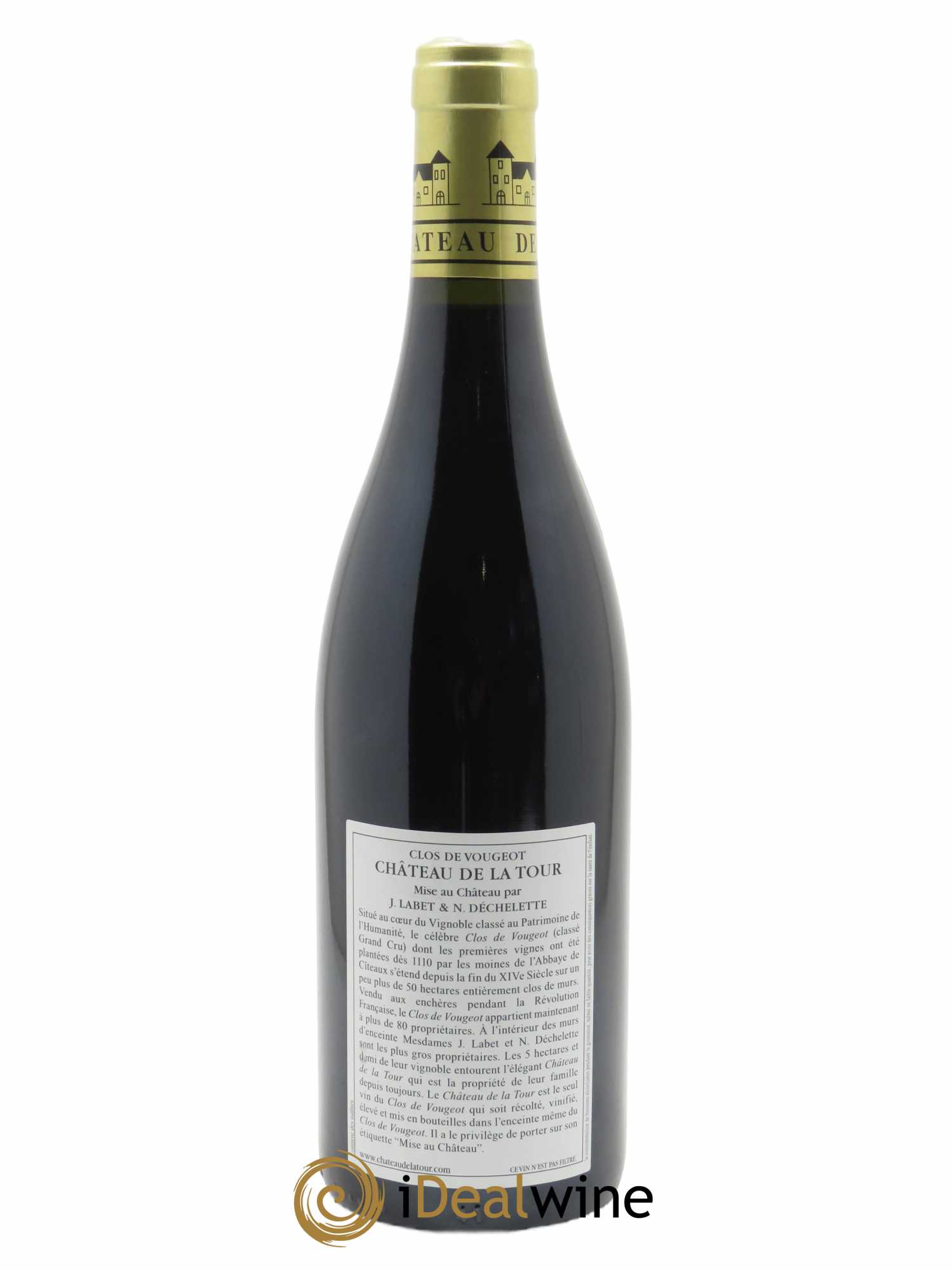 Clos de Vougeot Grand Cru Vieilles Vignes Château de La Tour  2014 - Lot de 1 bouteille - 1