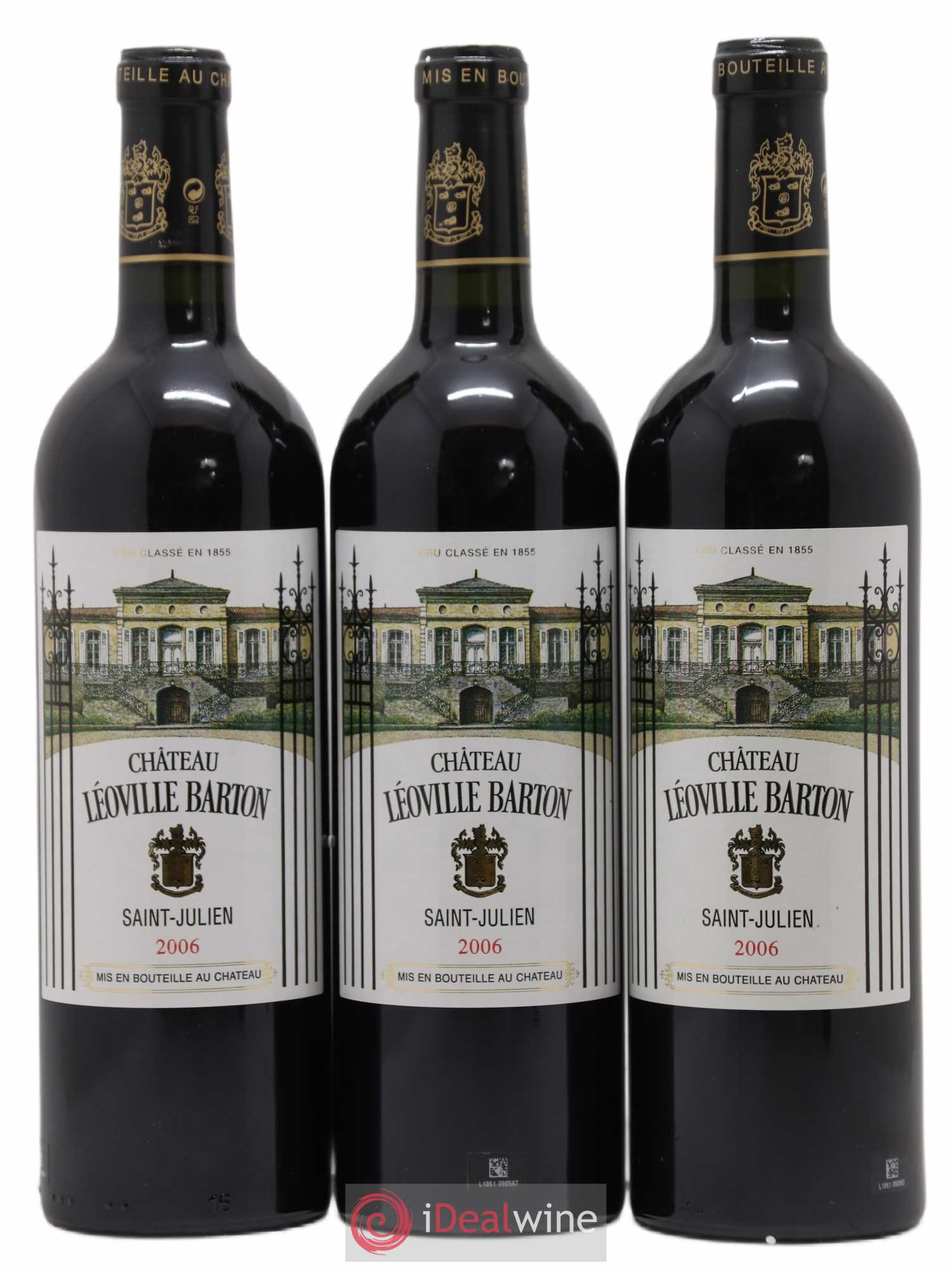 Château Léoville Barton 2ème Grand Cru Classé 2006 - Lot de 3 bouteilles - 0