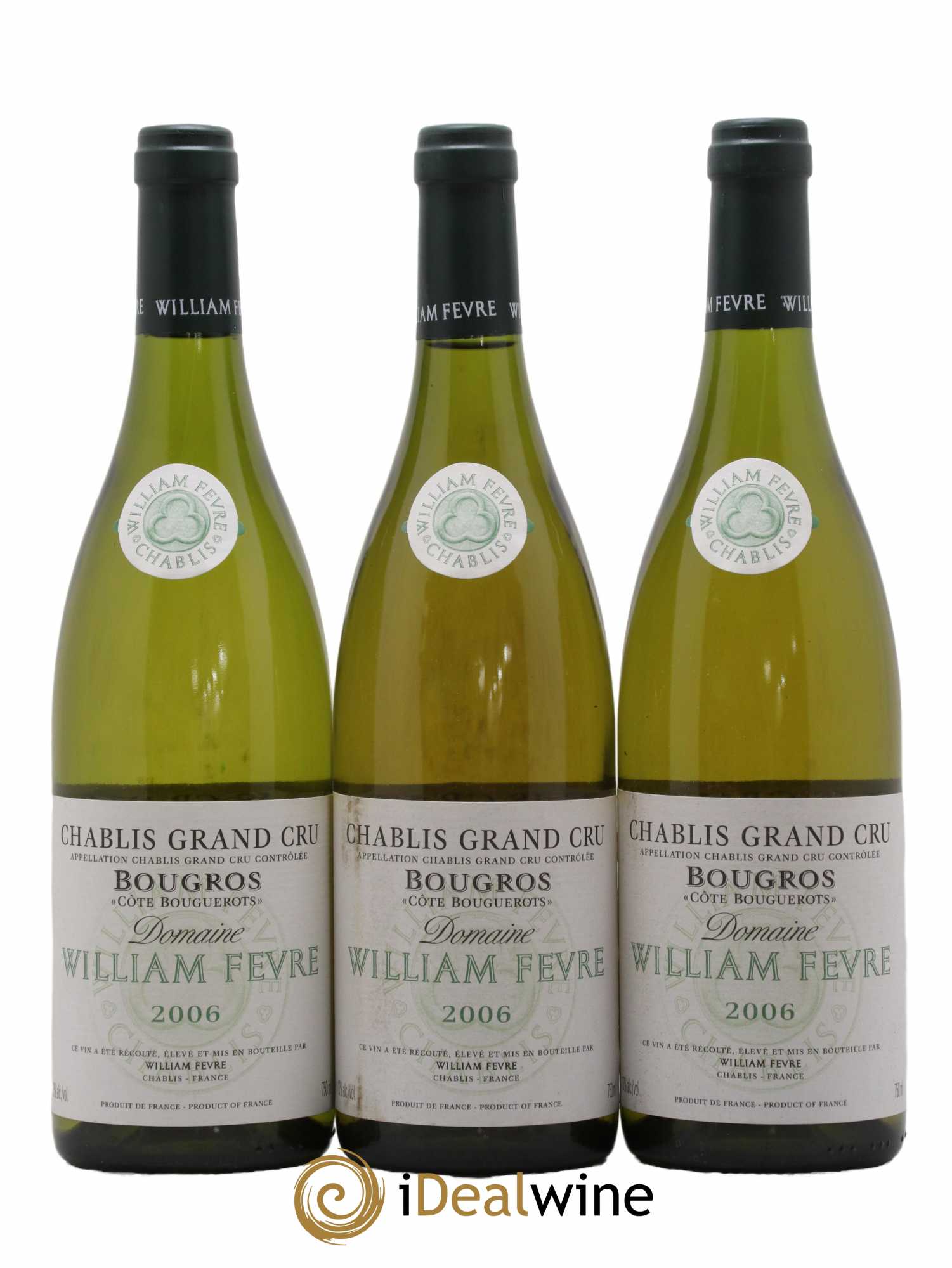 Chablis Grand Cru Bougros Côte Bouguerots William Fèvre 2006 - Lot de 6 bouteilles - 1