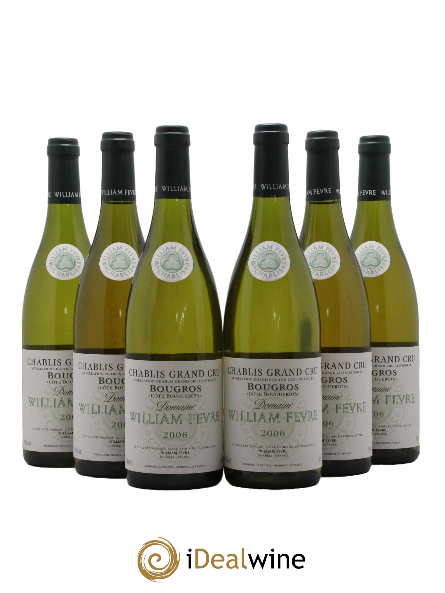 Chablis Grand Cru Bougros Côte Bouguerots William Fèvre 2006 - Lot de 6 bouteilles - 0