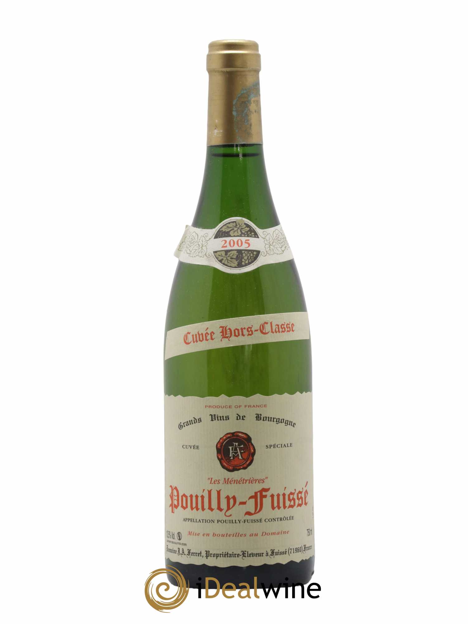 Pouilly-Fuissé 1er Cru Hors Classe Les Ménétrières J.A. Ferret (Domaine) 2005 - Lot de 1 bouteille - 0