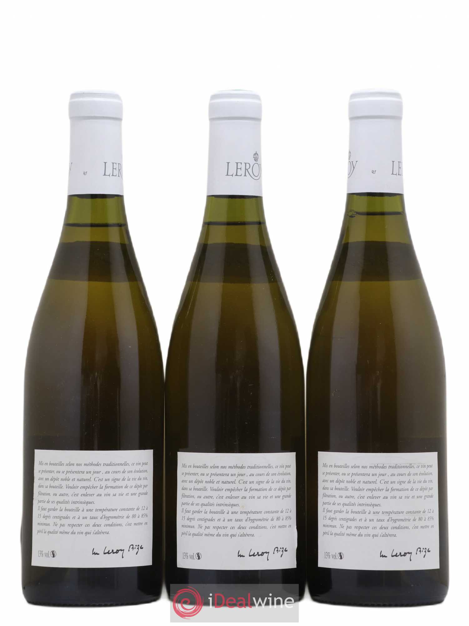 Chassagne-Montrachet 1er Cru Morgeot Leroy SA 2004 - Lot de 3 bouteilles - 1