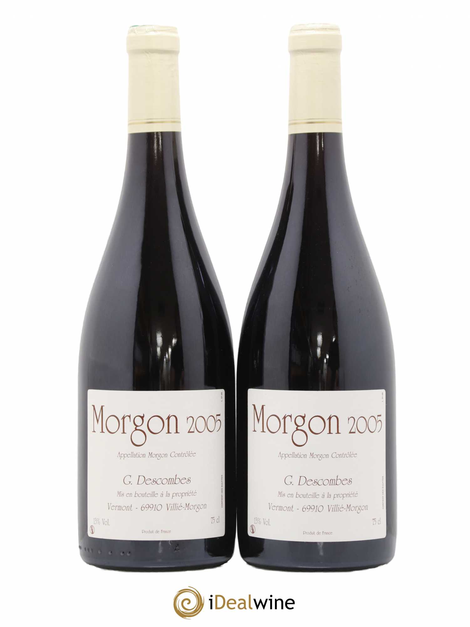 Morgon Georges Descombes (Domaine) 2005 - Lot de 2 bouteilles - 0