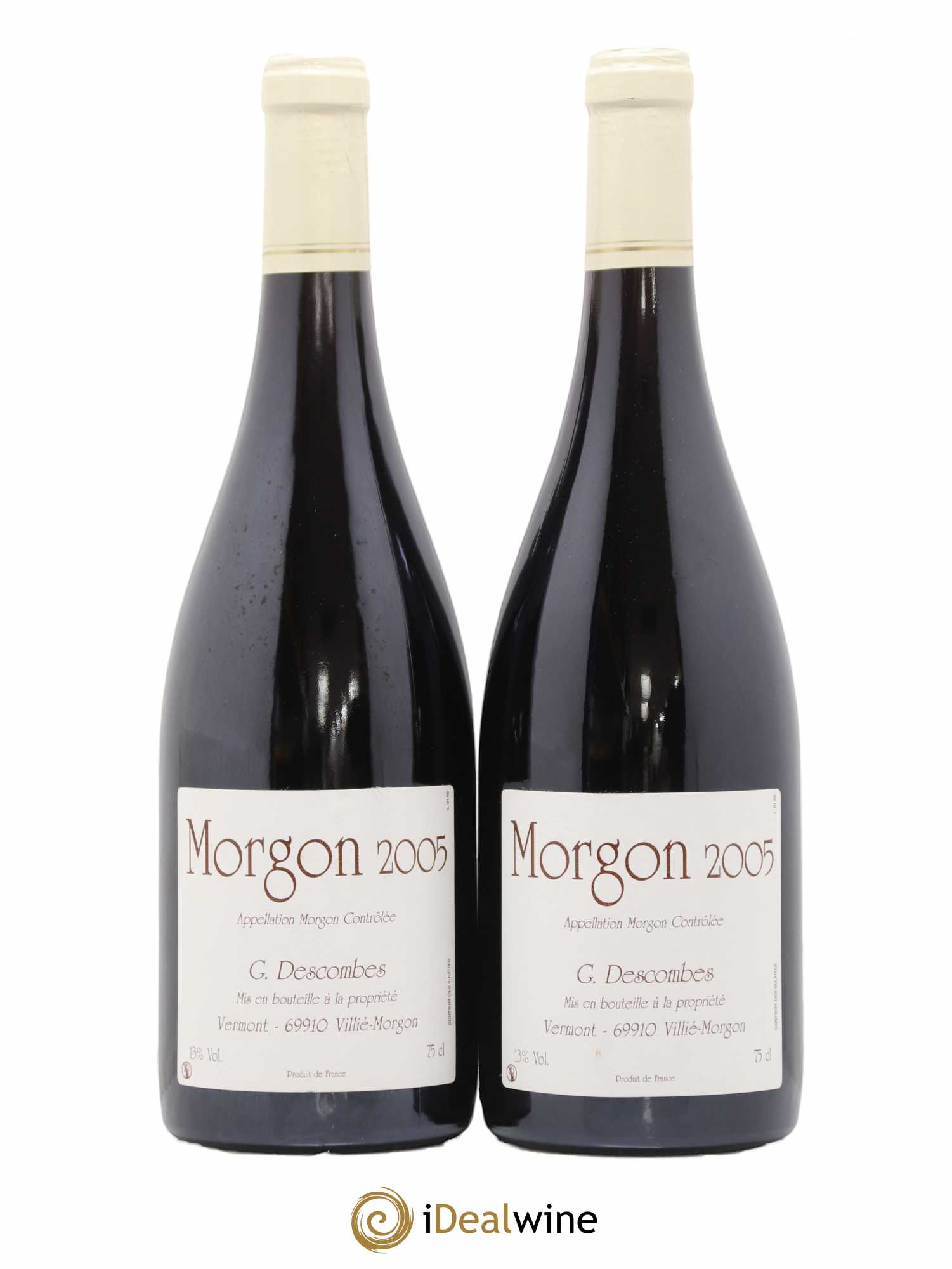 Morgon Georges Descombes (Domaine) 2005 - Lot de 2 bouteilles - 0