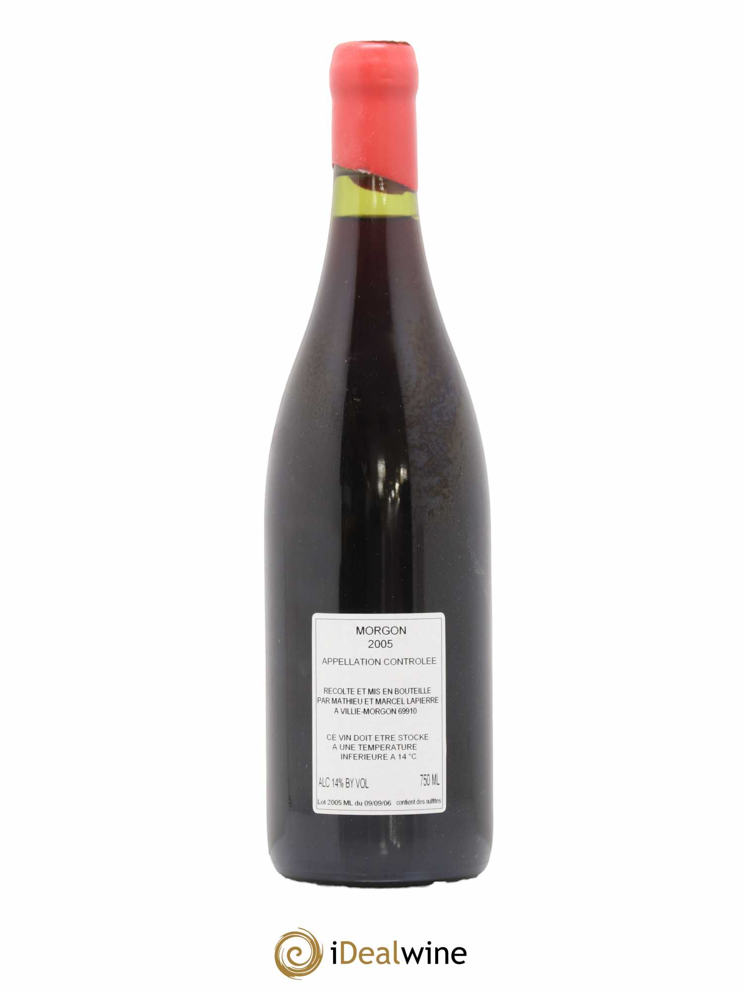 Morgon Cuvée Marcel Lapierre Marcel Lapierre (Domaine) 2005 - Lot de 1 bouteille - 1