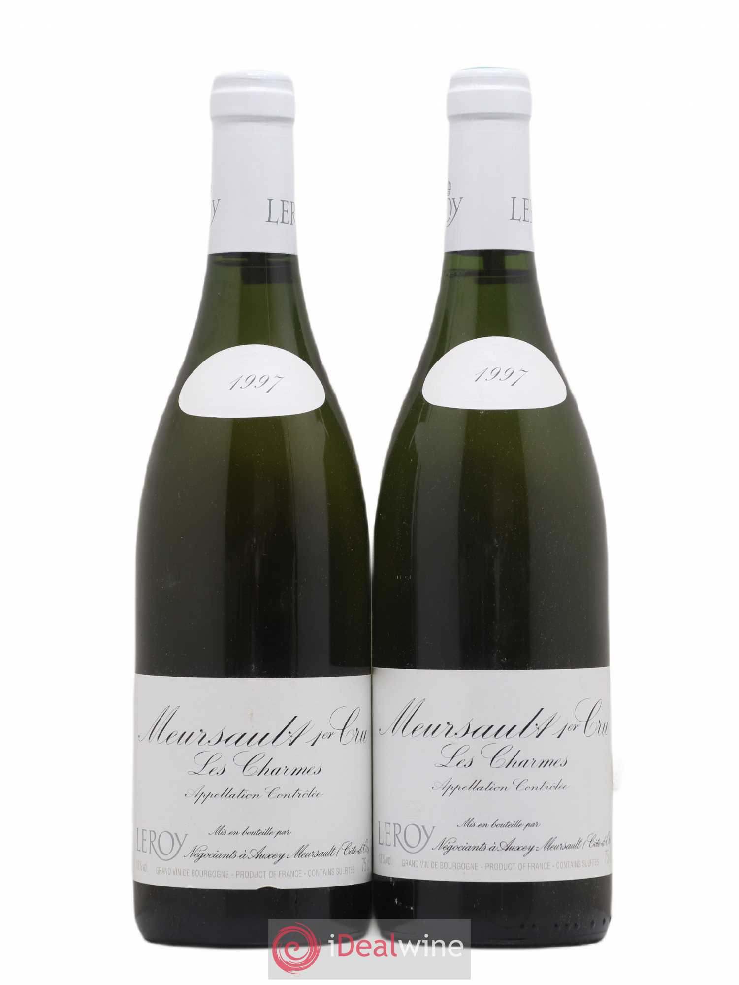 Meursault 1er Cru Les Charmes Leroy SA 1997 - Lot de 2 bouteilles - 0