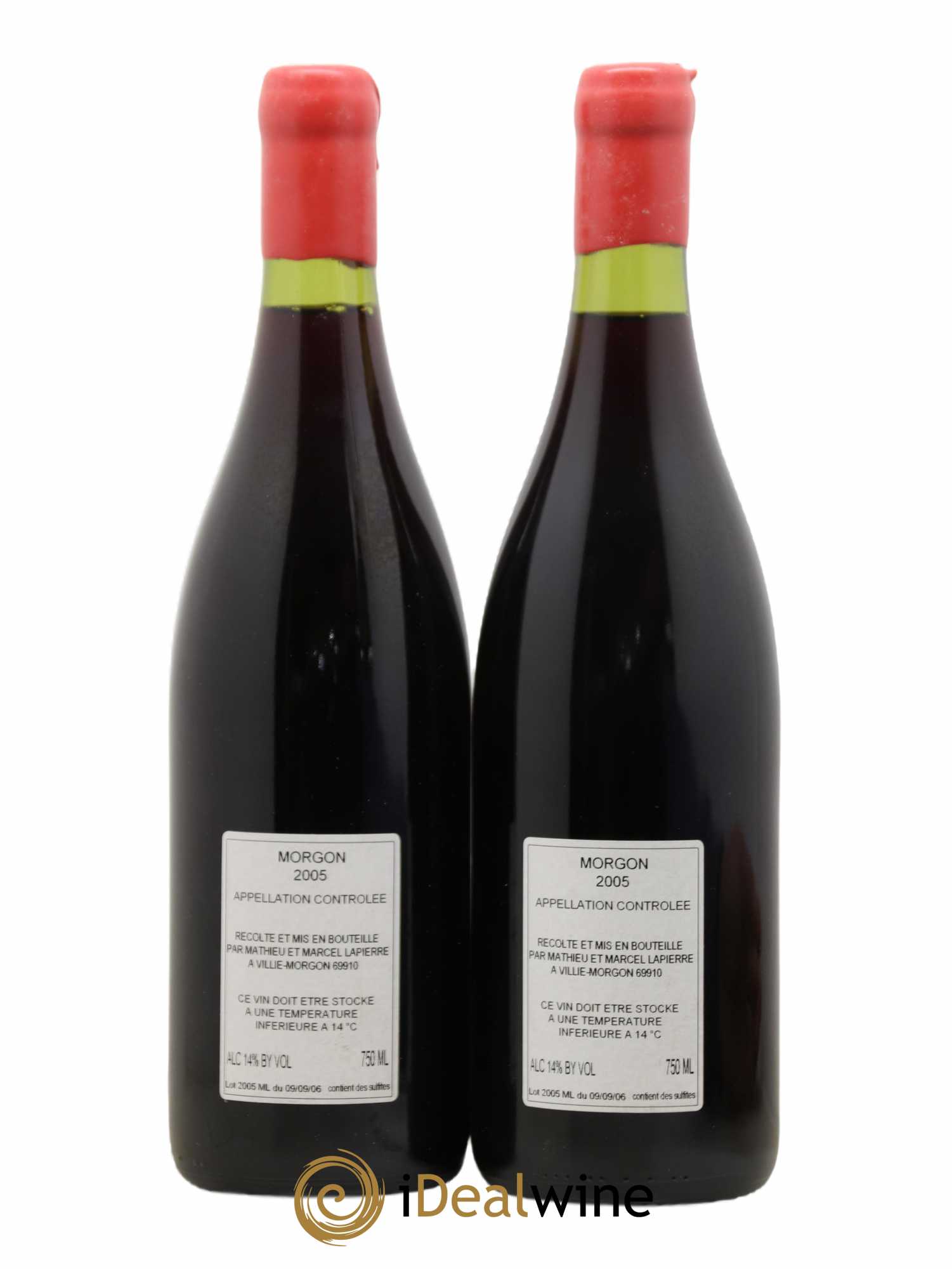 Morgon Cuvée Marcel Lapierre Marcel Lapierre (Domaine) 2005 - Lot de 2 bouteilles - 1