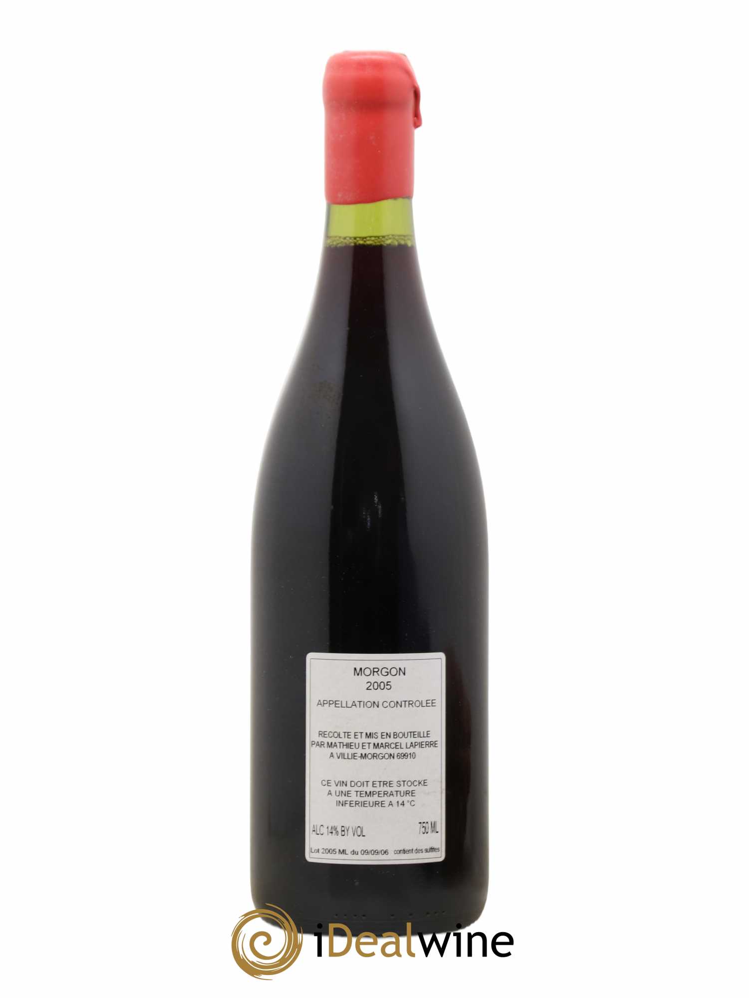 Morgon Cuvée Marcel Lapierre Marcel Lapierre (Domaine) 2005 - Lot de 1 bouteille - 1
