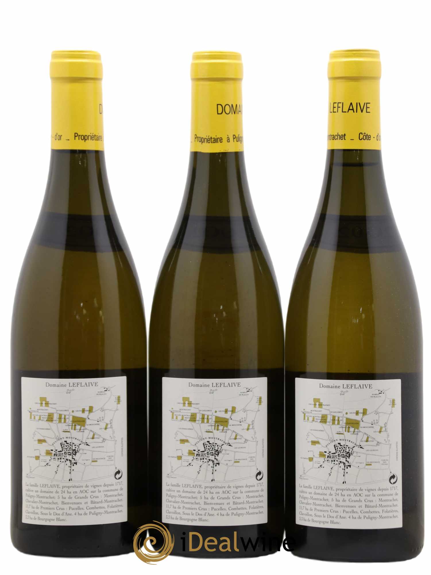 Puligny-Montrachet 1er Cru Clavoillon Leflaive (Domaine) 2002 - Lot de 3 bouteilles - 1