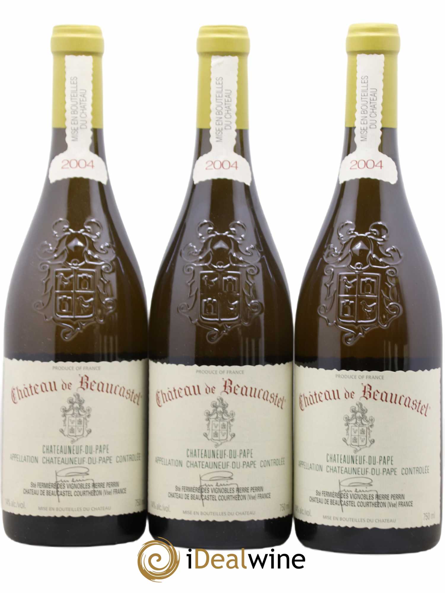 Châteauneuf-du-Pape Château de Beaucastel Famille Perrin 2004 - Lot de 6 bouteilles - 1