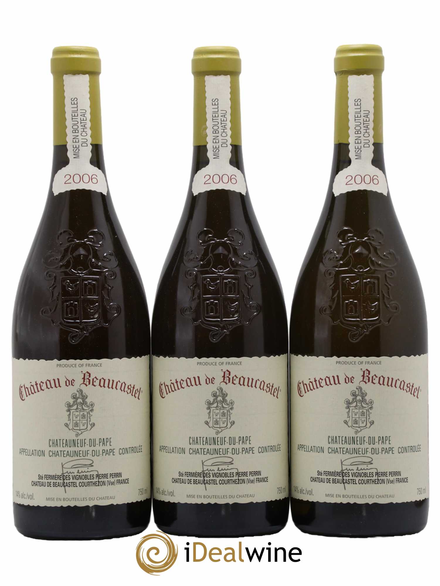 Châteauneuf-du-Pape Château de Beaucastel Famille Perrin 2006 - Lot de 6 bouteilles - 1