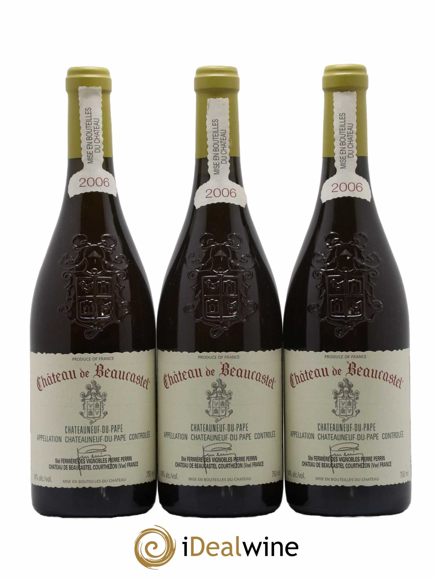 Châteauneuf-du-Pape Château de Beaucastel Famille Perrin 2006 - Lot de 6 bouteilles - 1