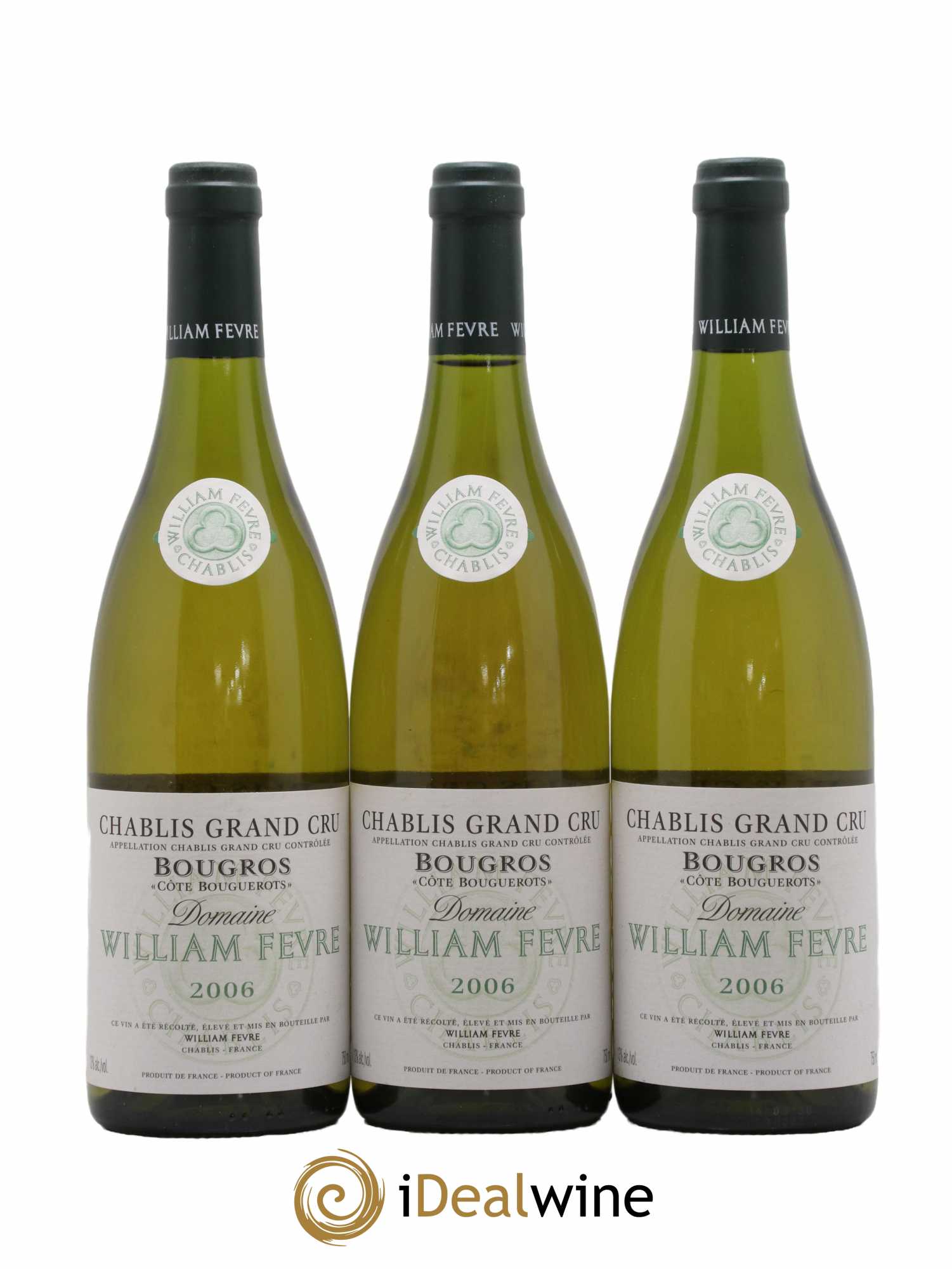 Chablis Grand Cru Bougros Côte Bouguerots William Fèvre 2006 - Lot de 6 bouteilles - 1