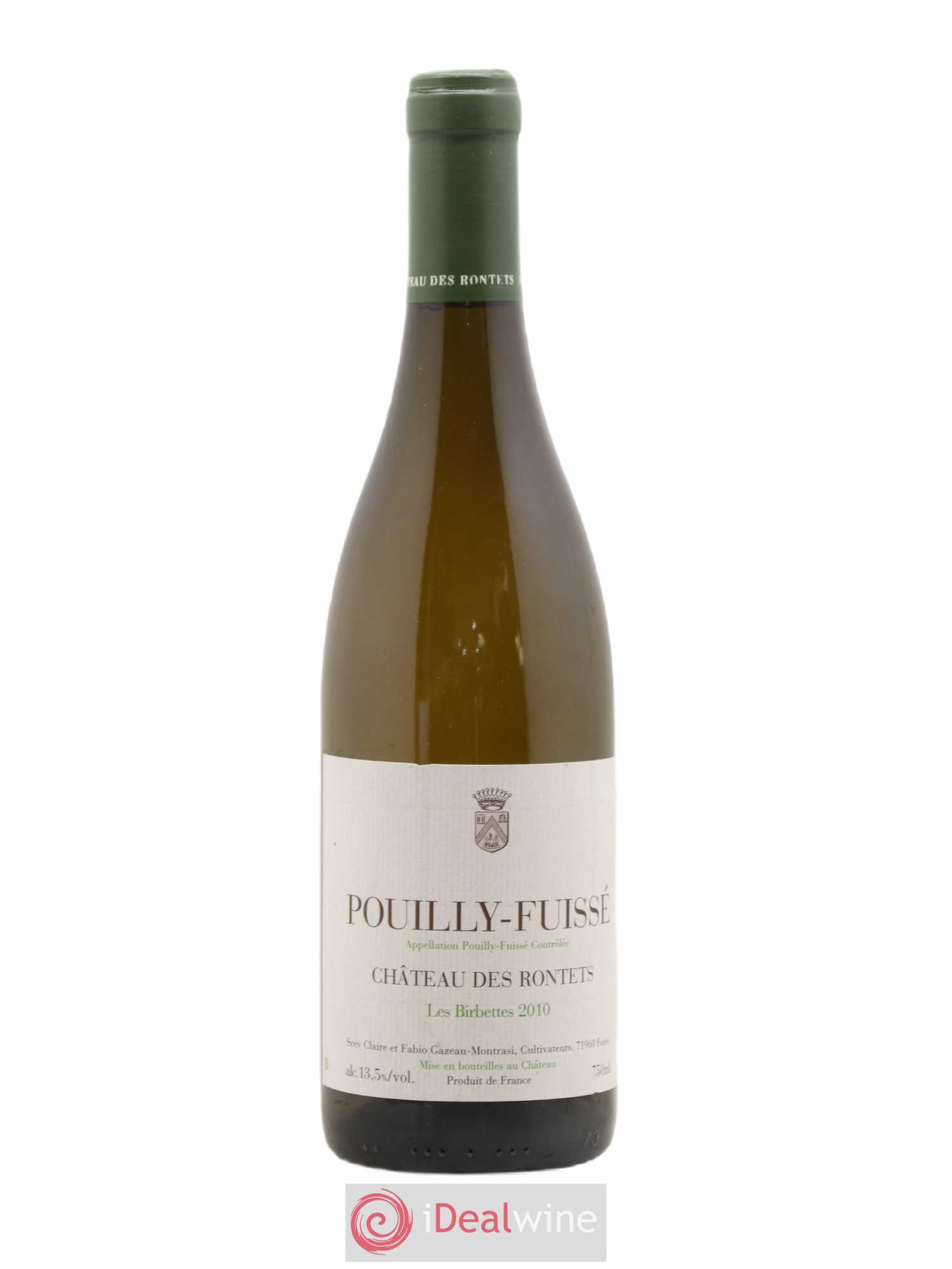 Pouilly-Fuissé Les Birbettes Château des Rontets Des Rontets Les Birbettes 2010 - Lot de 1 bouteille - 0