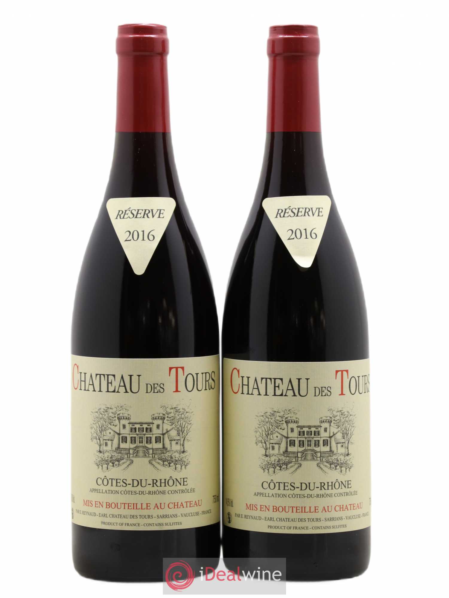 Côtes-du-Rhône Château des Tours Emmanuel Reynaud 2016 - Lot de 2 bouteilles - 0