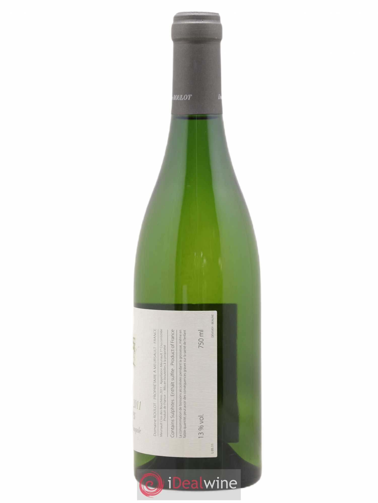 Meursault 1er Cru Clos des Bouchères Roulot (Domaine) 2011 - Lot de 1 bouteille - 1