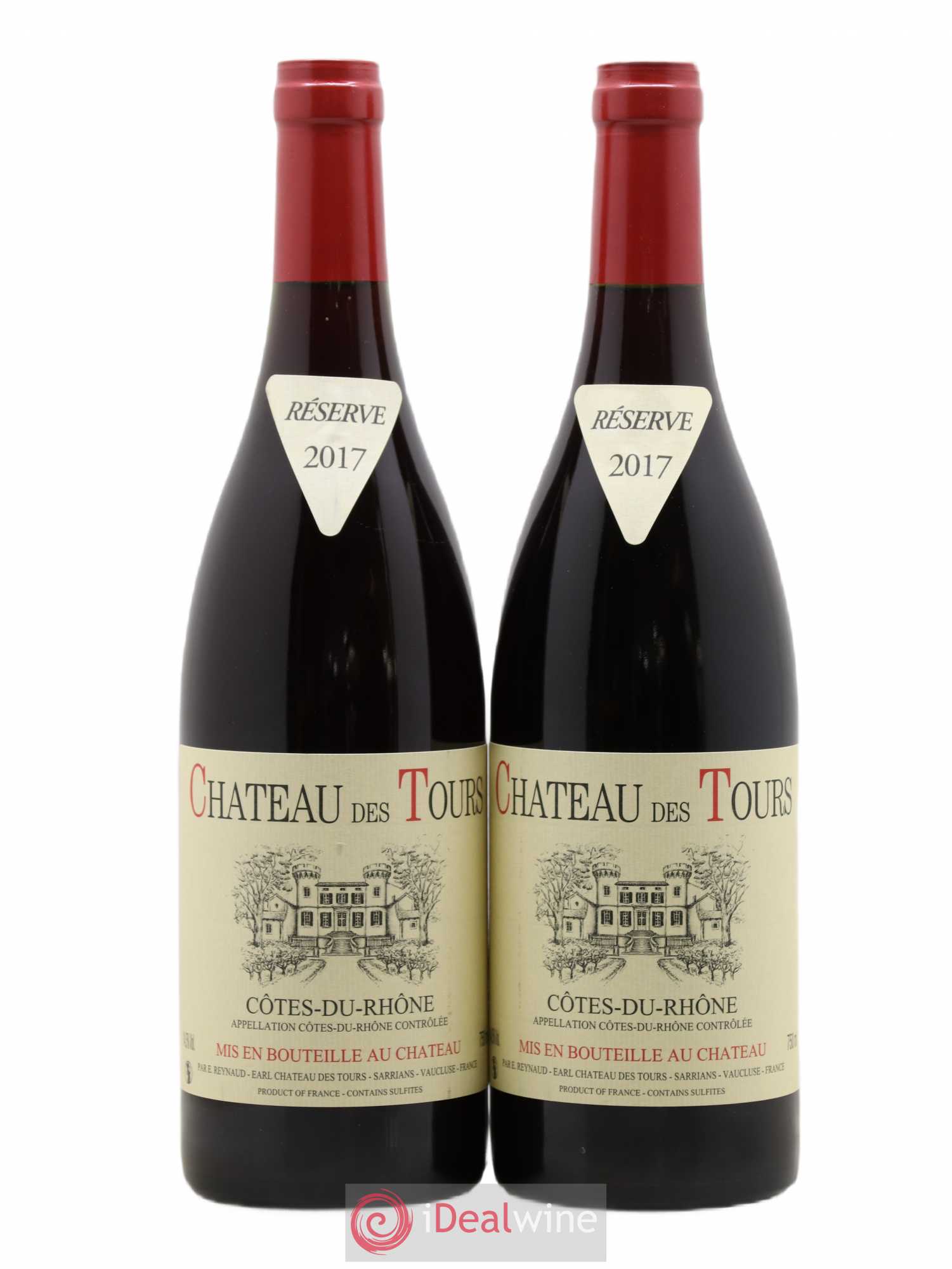 Côtes-du-Rhône Château des Tours Emmanuel Reynaud 2017 - Lot de 2 bouteilles - 0