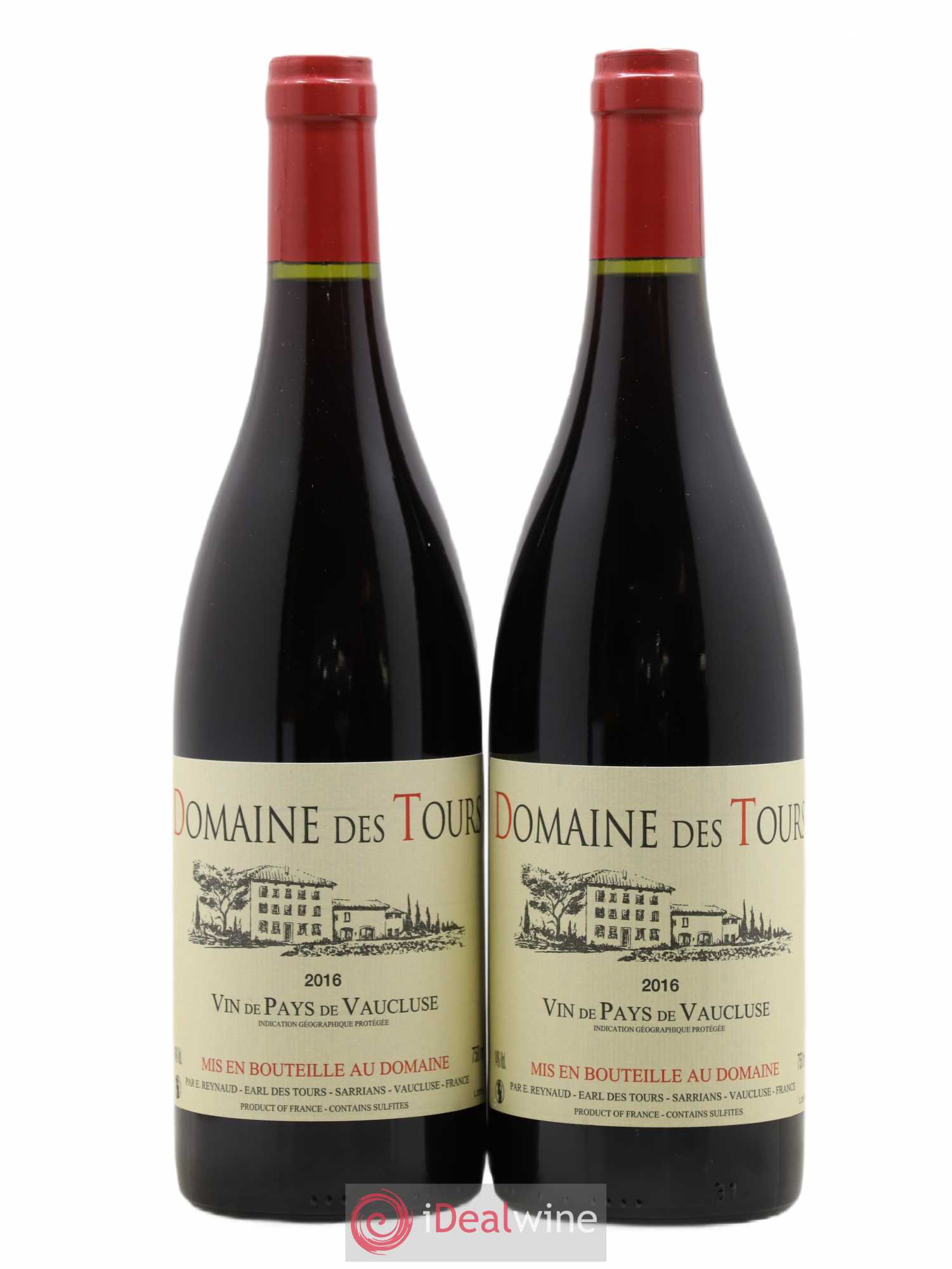 Vaucluse (Vin de Pays de Vaucluse) Domaine des Tours Emmanuel Reynaud 2016 - Lot de 2 bouteilles - 0