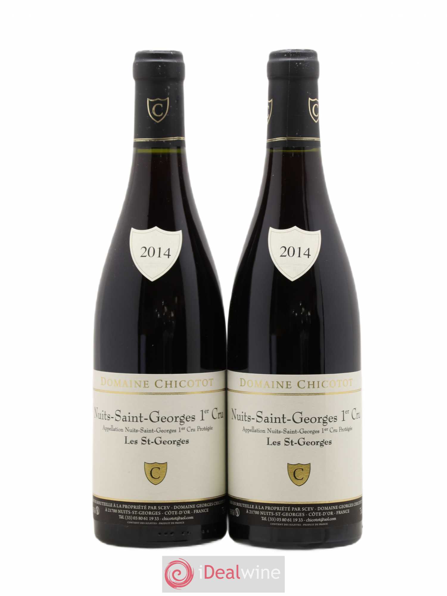 Nuits-Saint-Georges 1er Cru Les Saint-Georges Chicotot 2014 - Lot de 2 bouteilles - 0