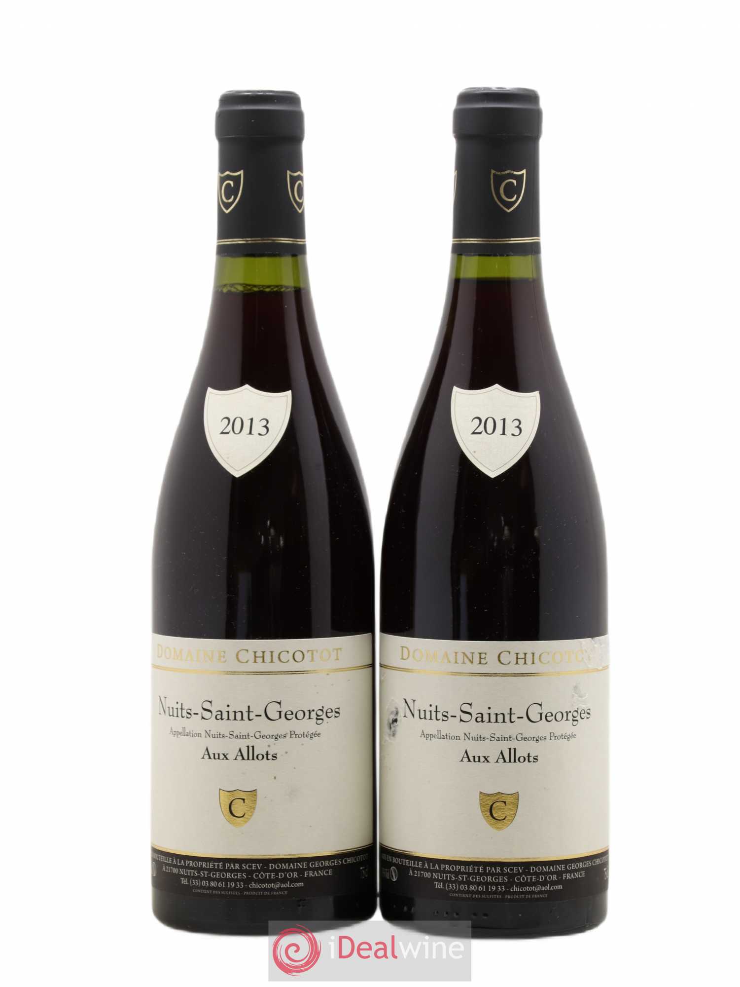 Nuits-Saint-Georges 1er Cru Aux Alots Domaine Chicotot 2013 - Posten von 2 Flaschen - 0
