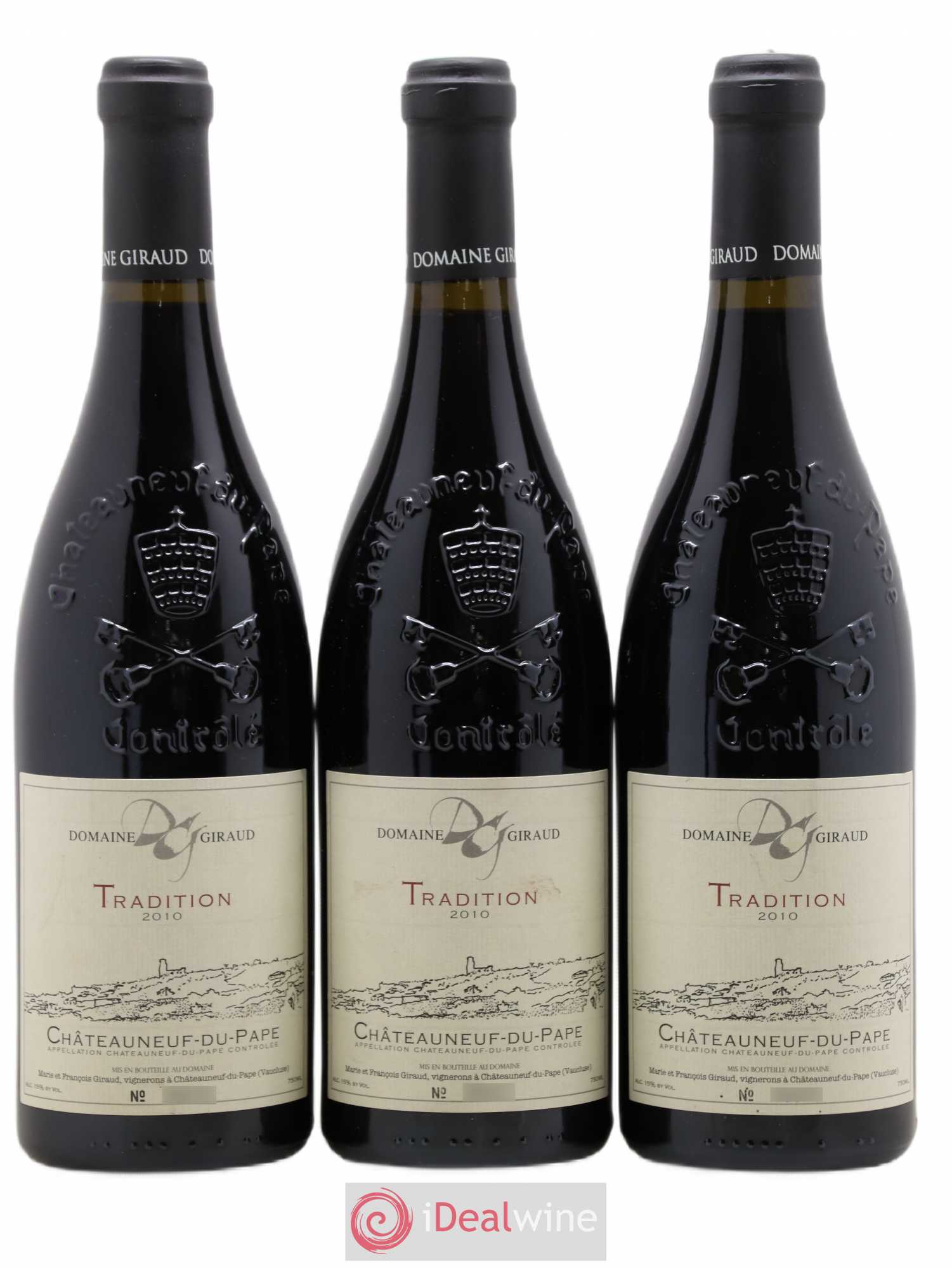 Châteauneuf-du-Pape Tradition Giraud (Domaine) 2010 - Lot de 3 bouteilles - 0