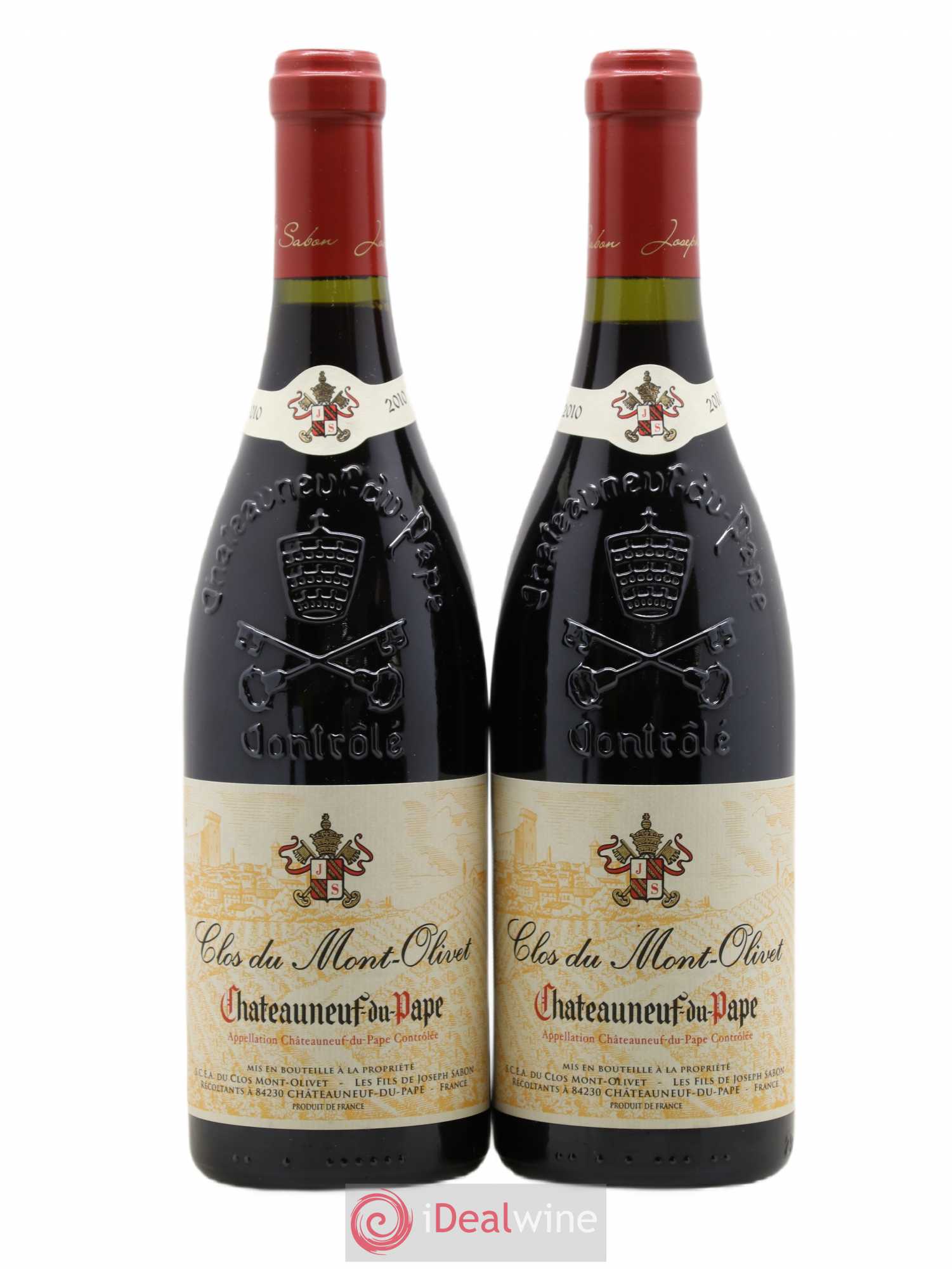 Châteauneuf-du-Pape Clos du Mont-Olivet 2010 - Lot de 2 bouteilles - 0