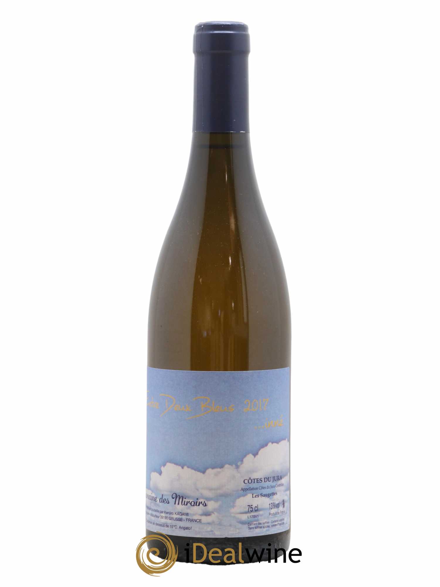 Côtes du Jura Entre Deux Bleus...inné Les Saugettes Kenjiro Kagami - Domaine des Miroirs 2017 - Lot de 1 bouteille - 1