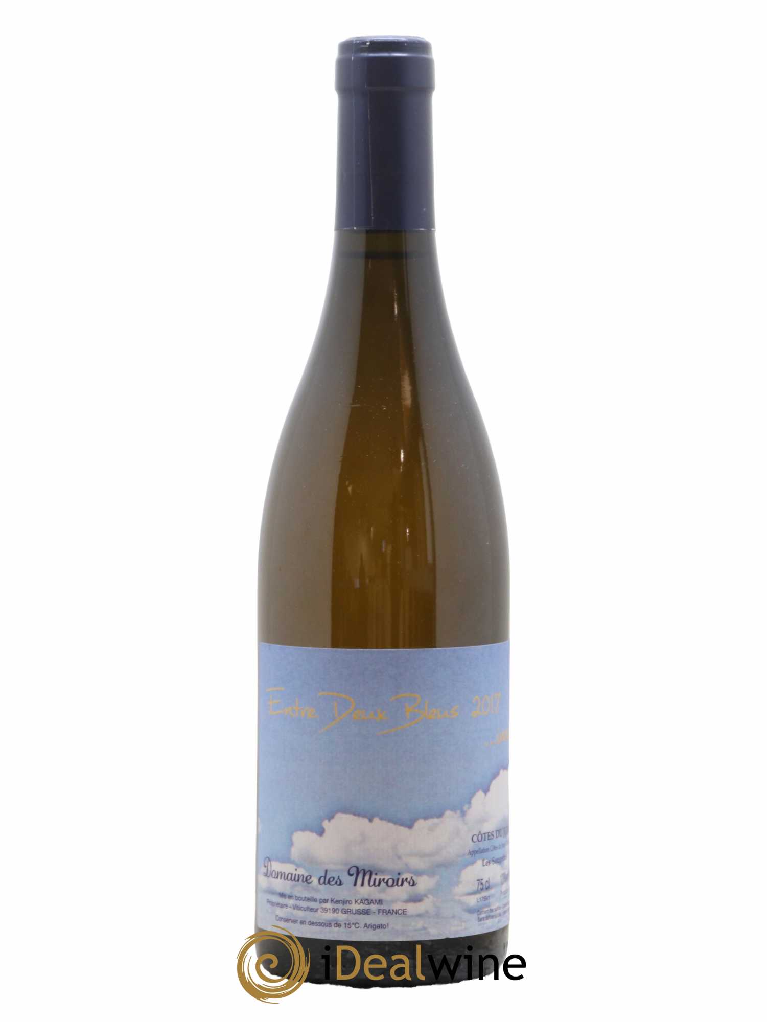 Côtes du Jura Entre Deux Bleus...inné Les Saugettes Kenjiro Kagami - Domaine des Miroirs 2017 - Lot de 1 bouteille - 0