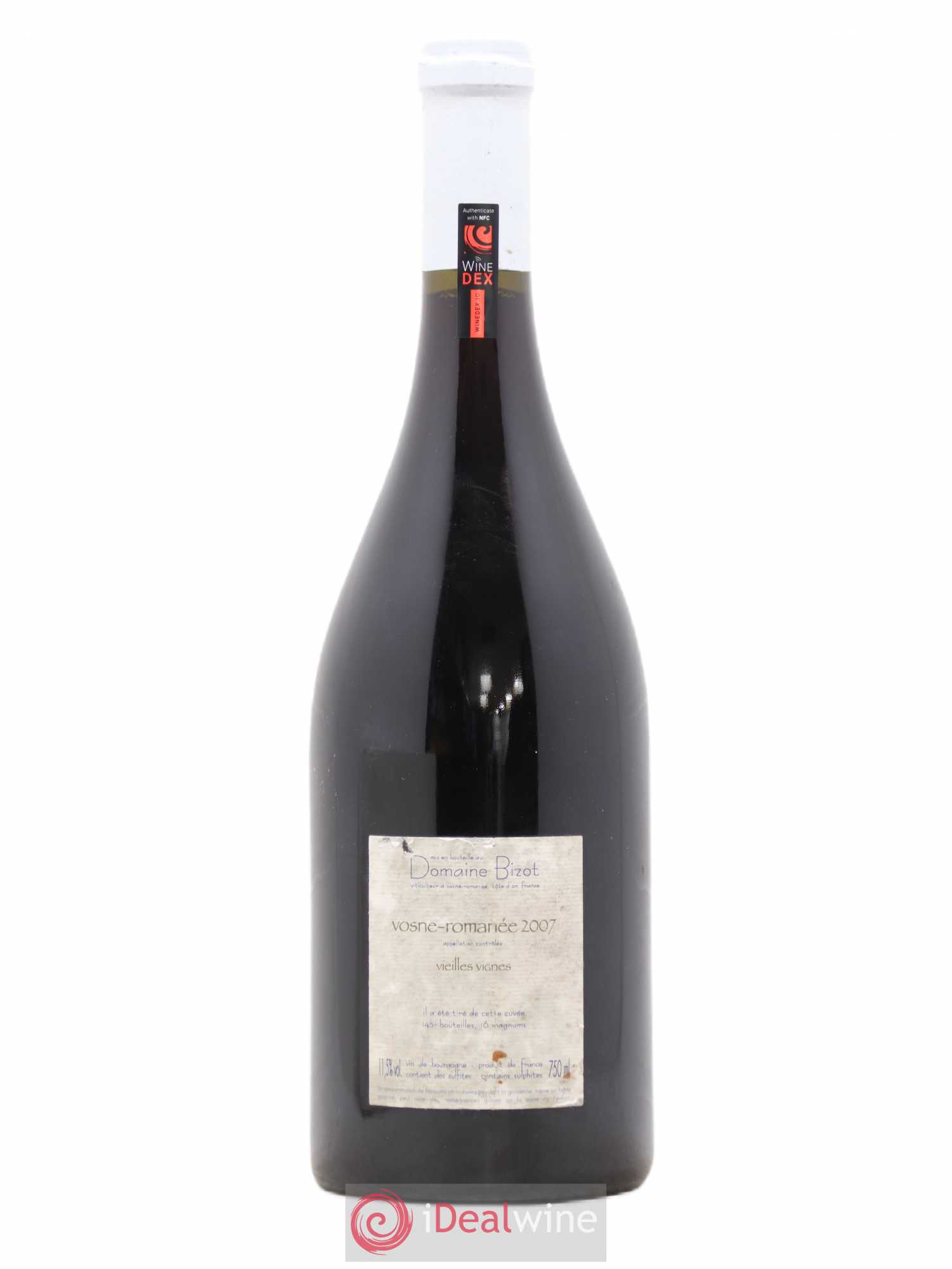 Vosne-Romanée Vieilles Vignes Bizot (Domaine) 2007 - Lot de 1 bouteille - 1