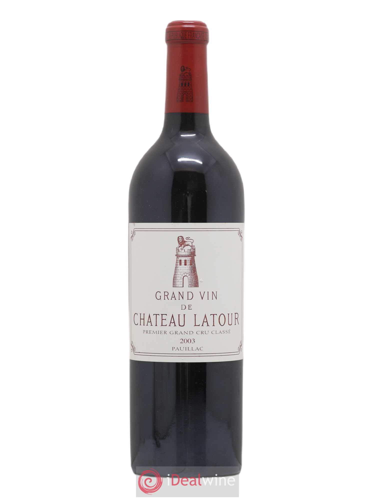 Château Latour 1er Grand Cru Classé 2003 - Lot de 1 bouteille - 0