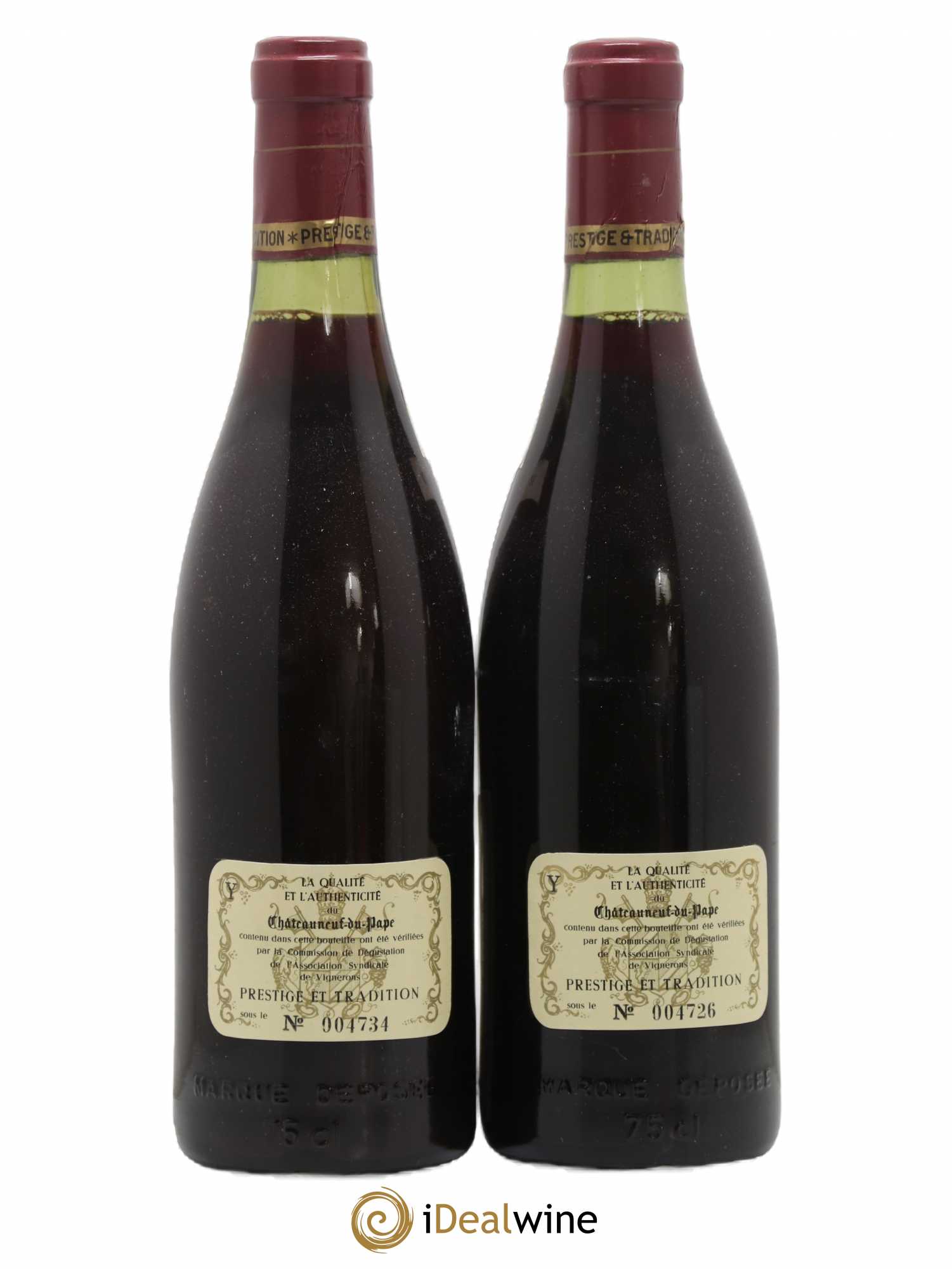 Châteauneuf-du-Pape Domaine de la Solitude 1978 - Lot de 2 bouteilles - 1