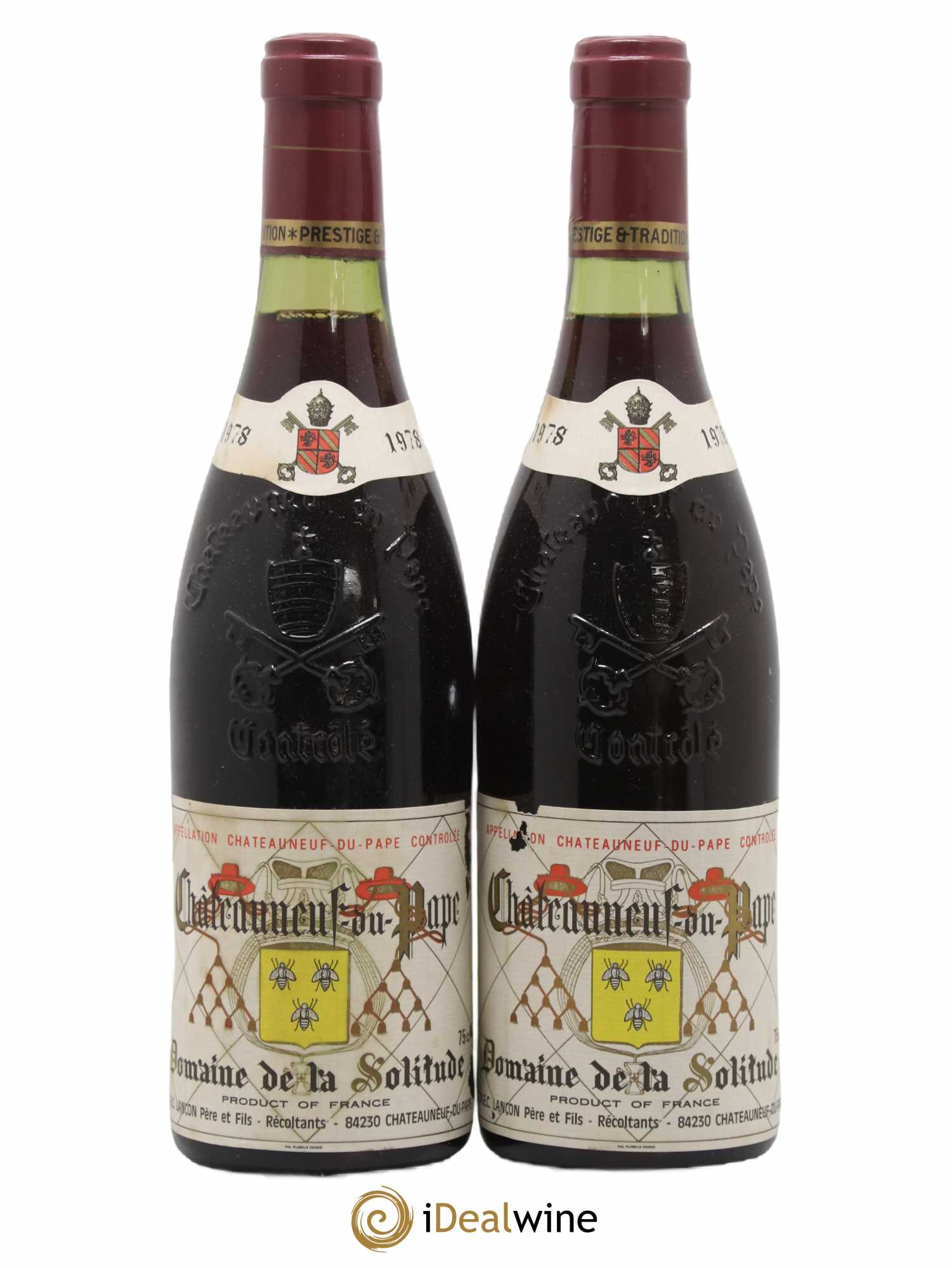 Châteauneuf-du-Pape Domaine de la Solitude 1978 - Lot de 2 bouteilles - 0