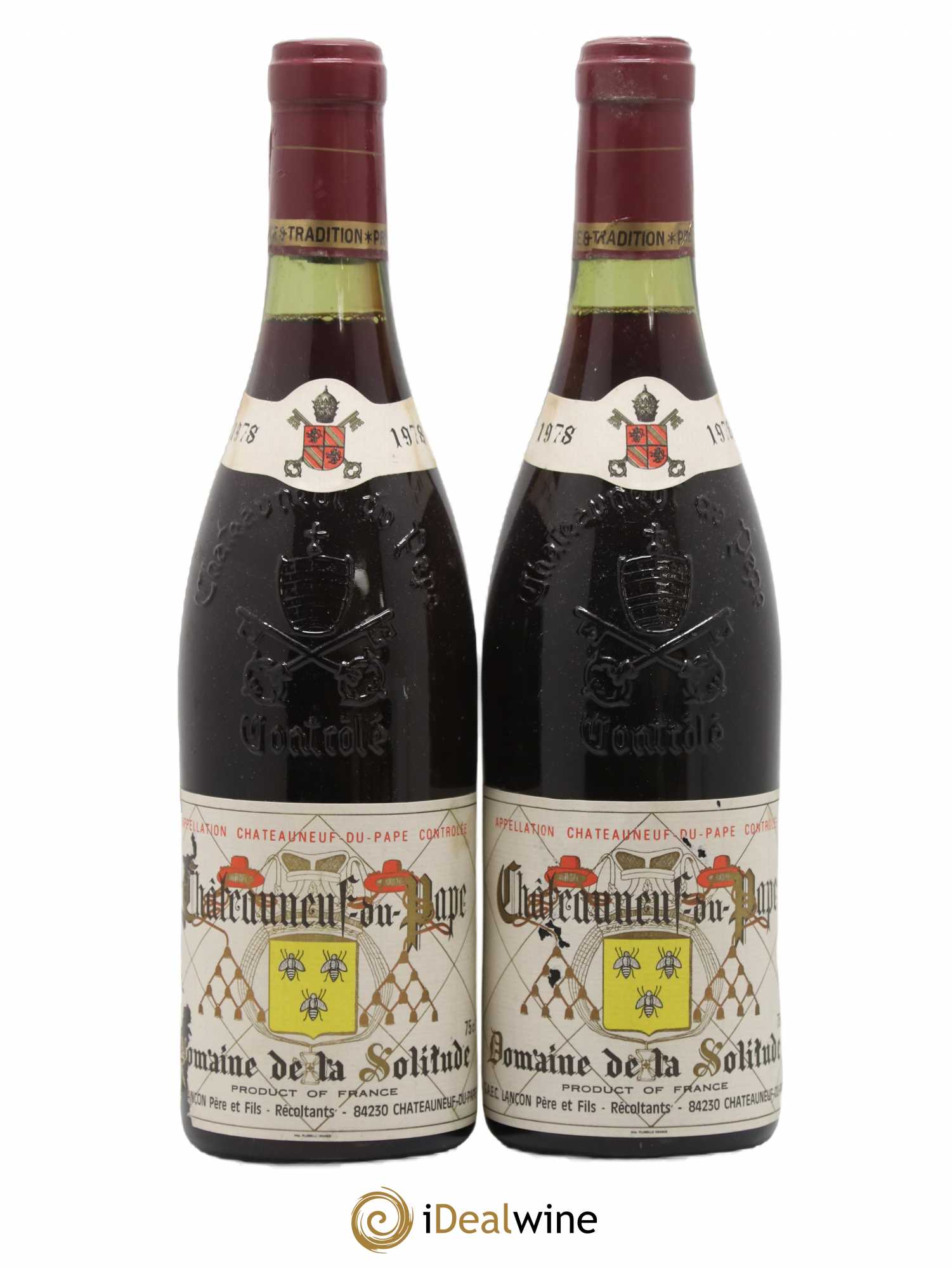 Châteauneuf-du-Pape Domaine de la Solitude 1978 - Lot de 2 bouteilles - 0