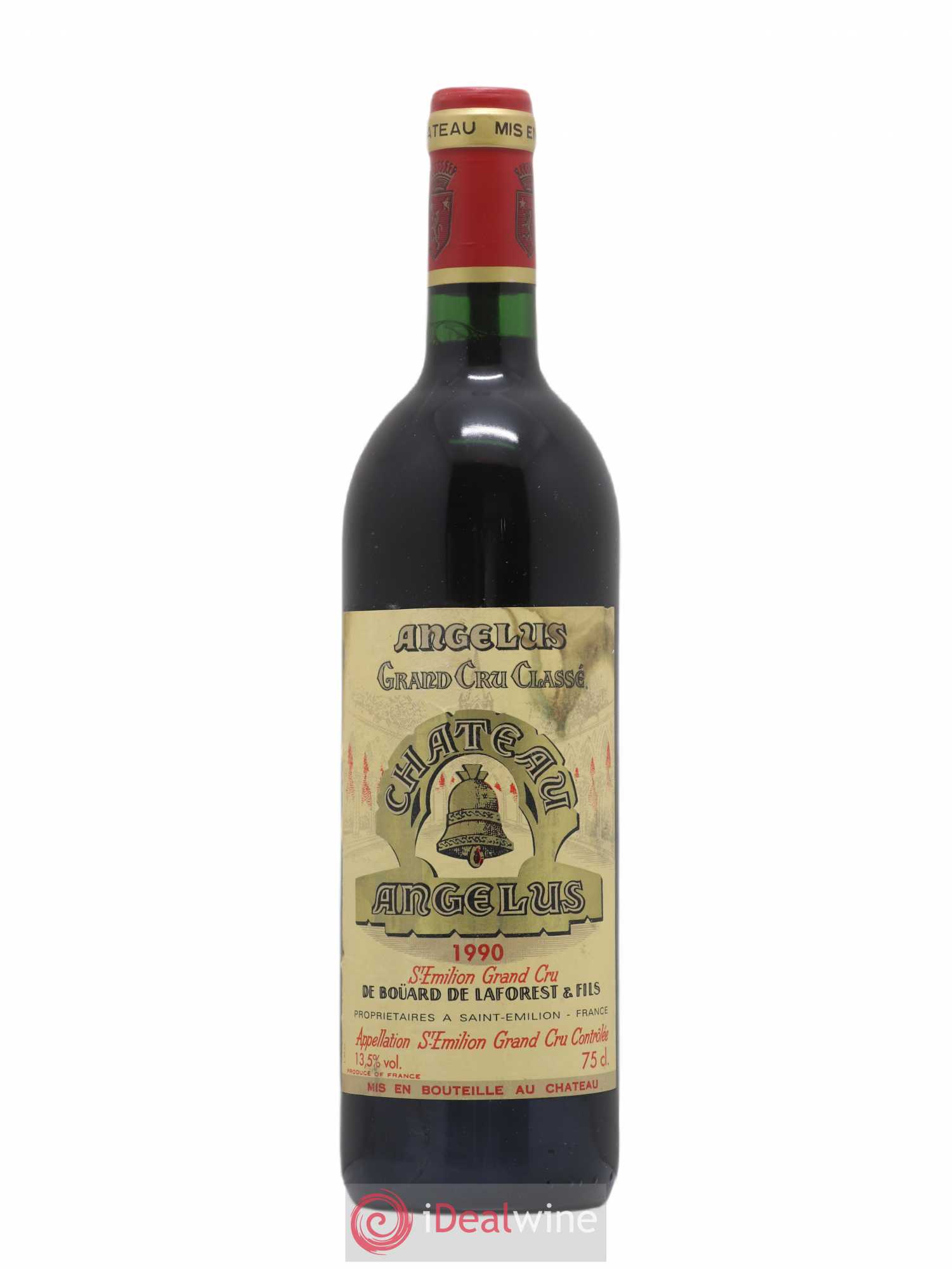 Château Angélus 1er Grand Cru Classé A 1990 - Lot de 1 bouteille - 0