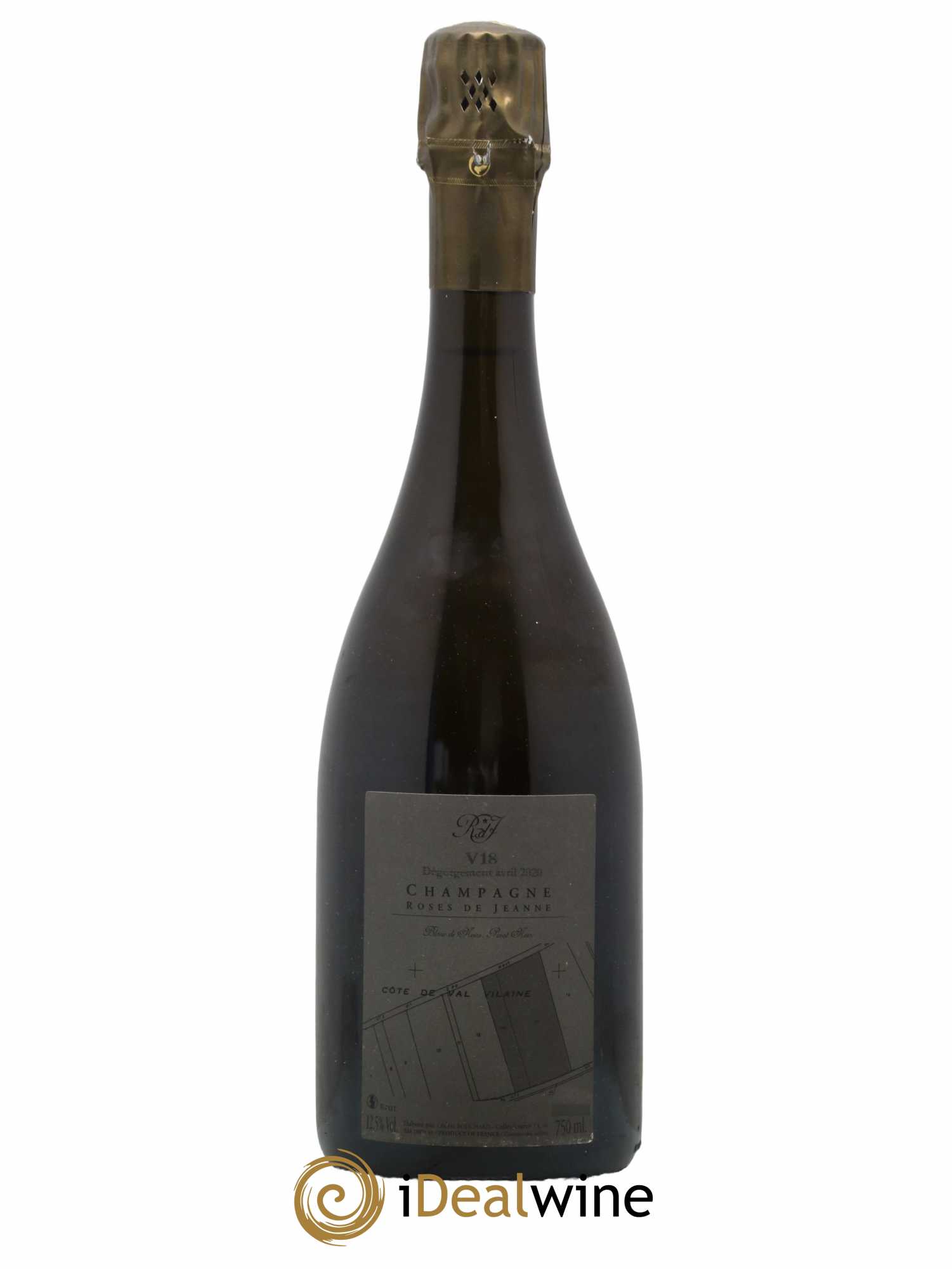 Roses de Jeanne Côte de Val Vilaine Blanc de Noirs Cédric Bouchard 2018 - Lot de 1 bouteille - 1