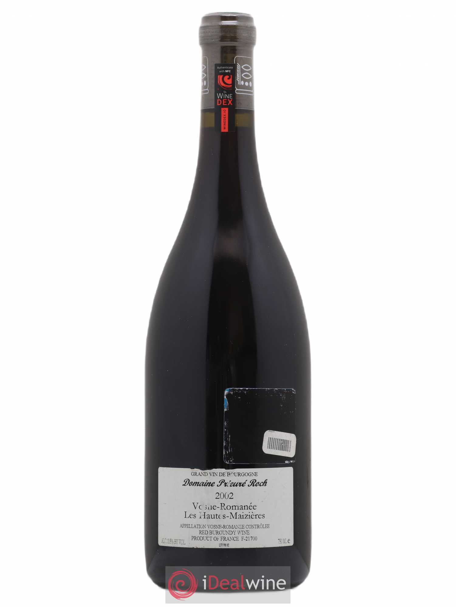 Vosne-Romanée Les Hautes Maizières Prieuré Roch 2002 - Lot de 1 bouteille - 1
