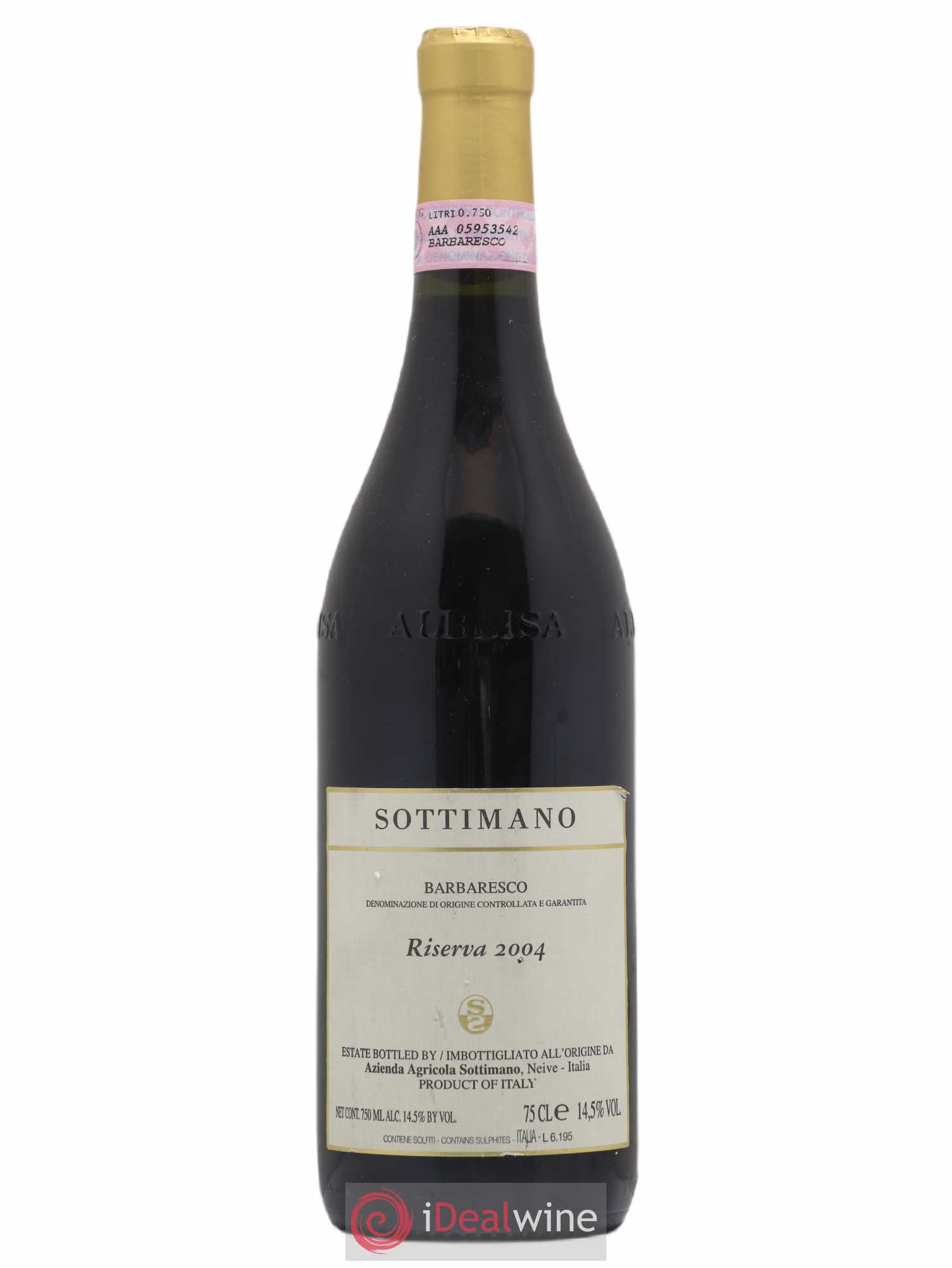 Barbaresco DOCG Riserva Sottimano 2004 - Posten von 1 Flasche - 0